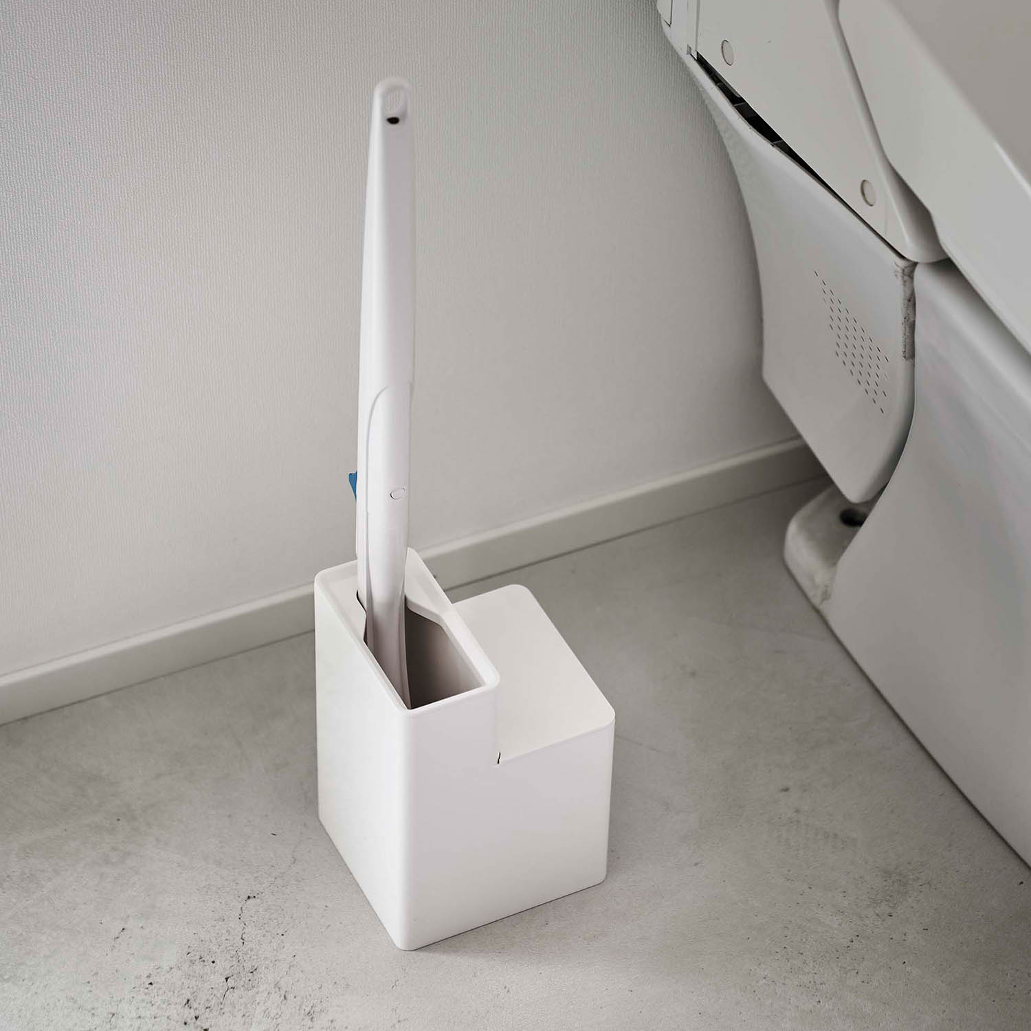 Tower Toilet Wand Stand With Replaceable Toilet Brush Storage