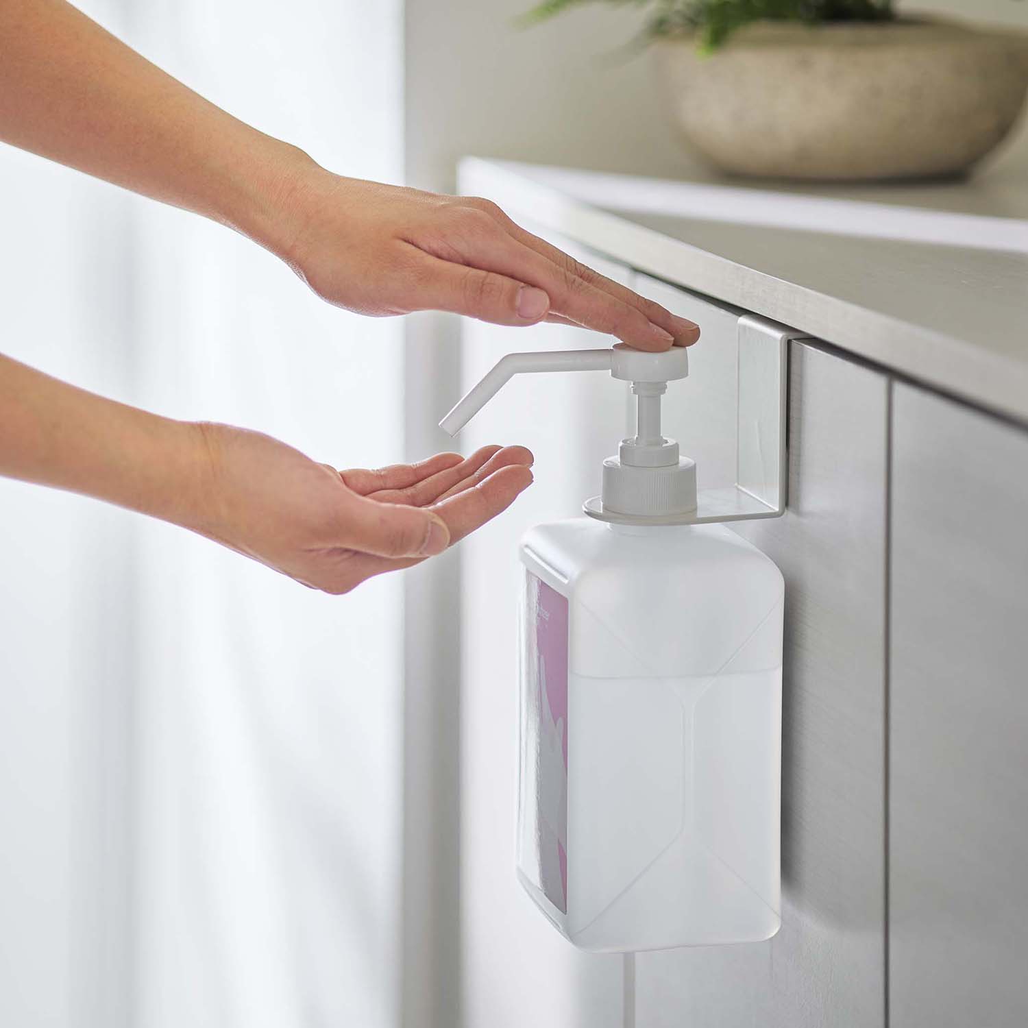 Smart Hooked Hand Sanitizer Bottle Holder