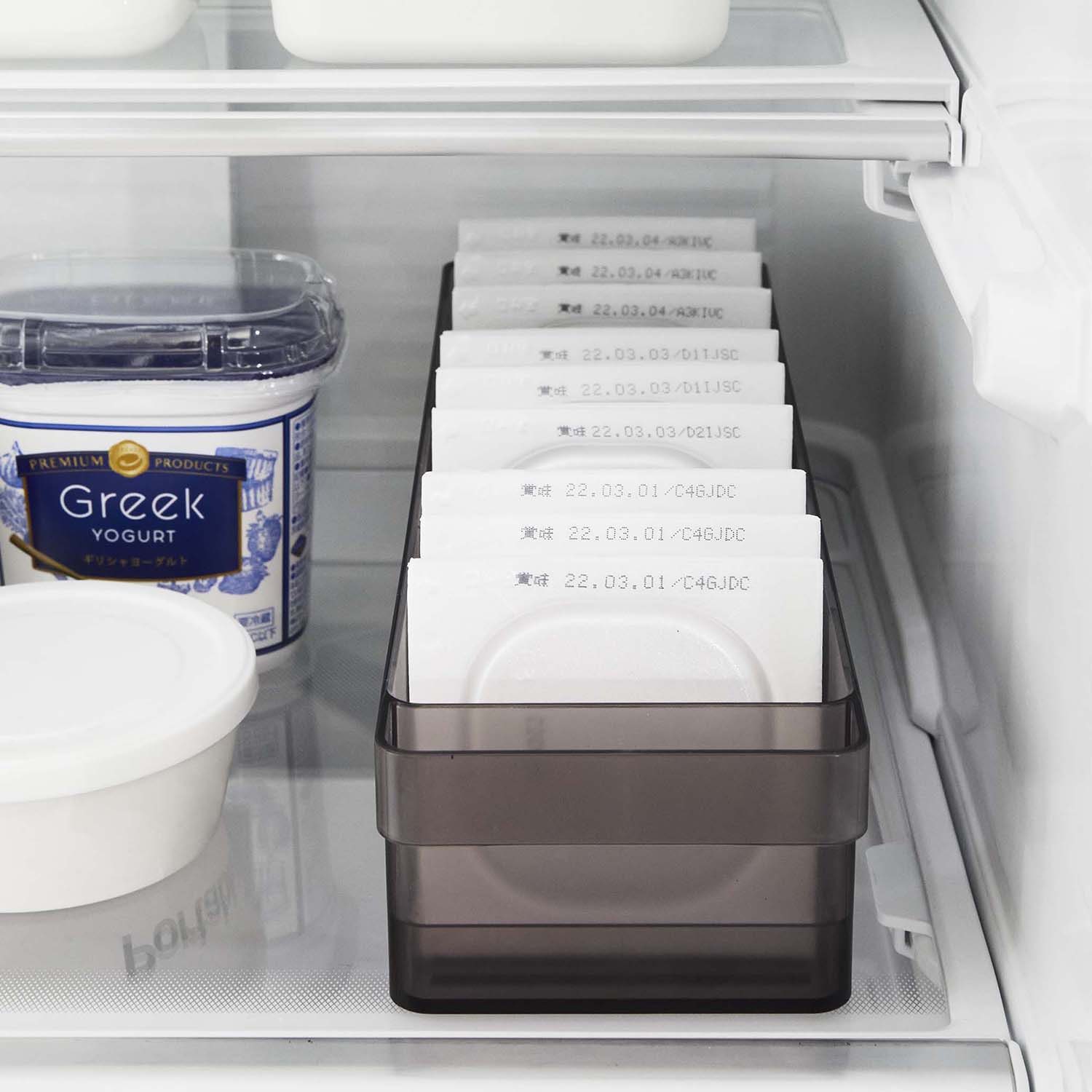 Tower Refrigerator Food Stocker With Divider