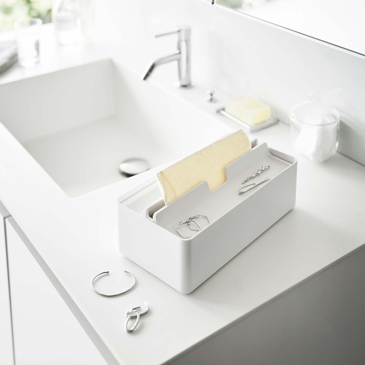 Tower Tissue Case with Tray Lid