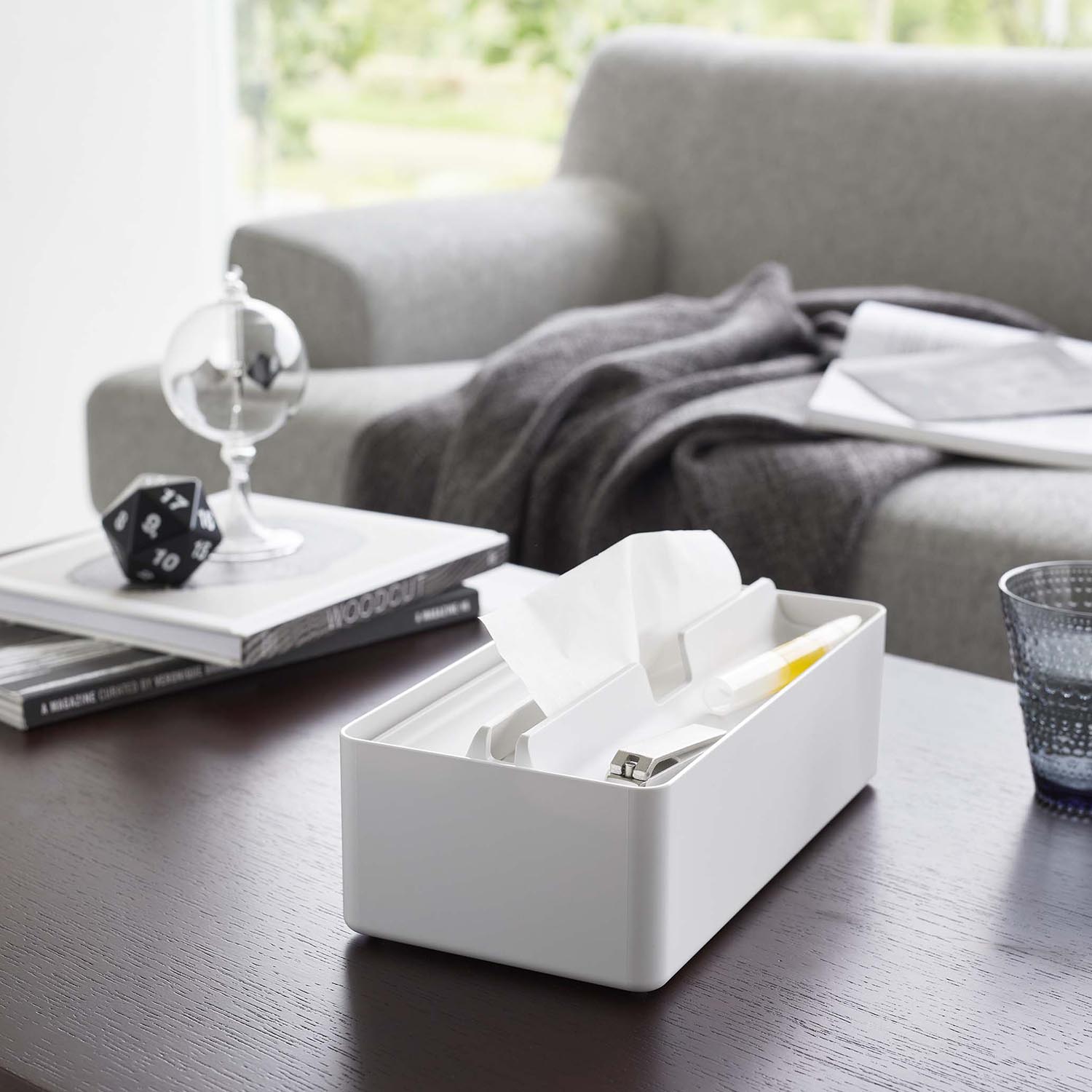 Tower Tissue Case with Tray Lid
