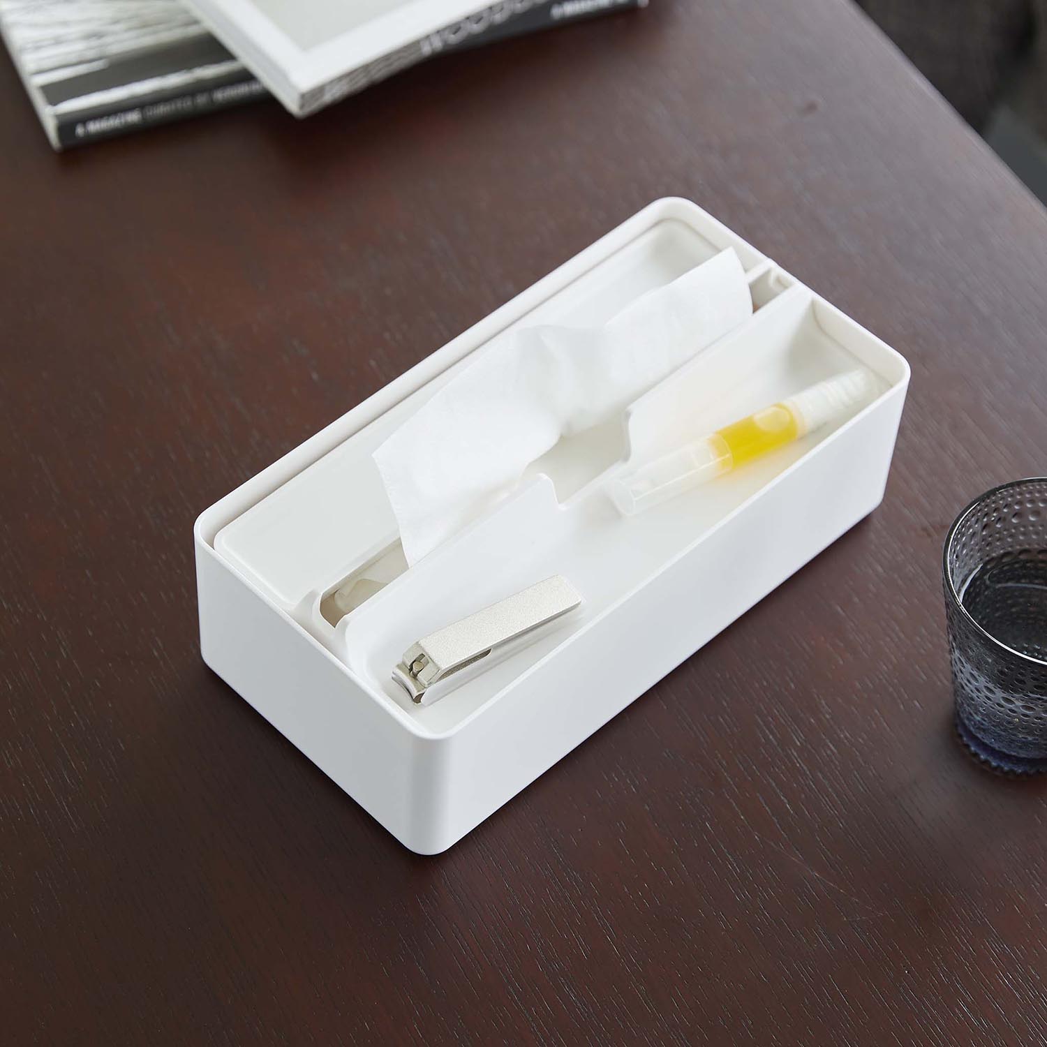 Tower Tissue Case with Tray Lid