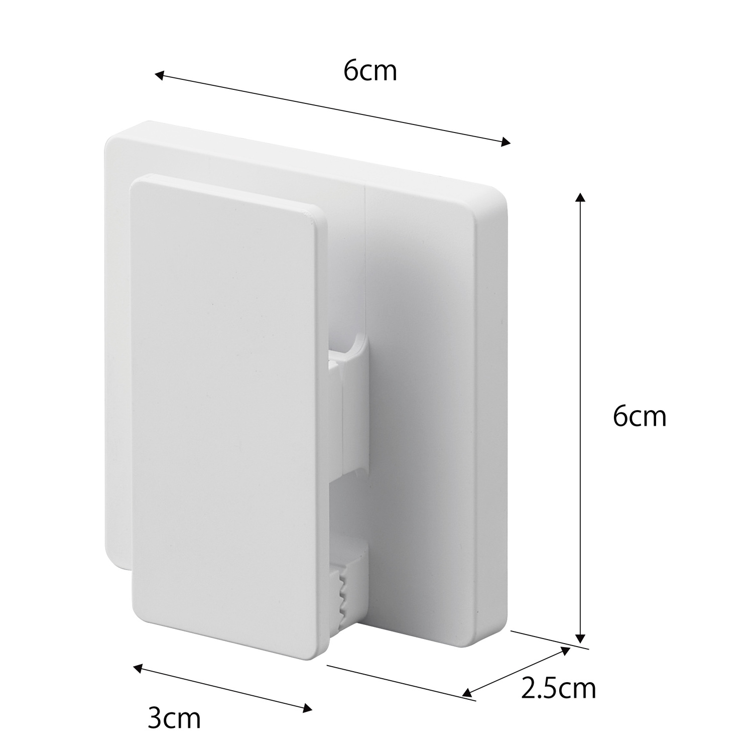 Mist Reusable Adhesive Clip Size Spec
