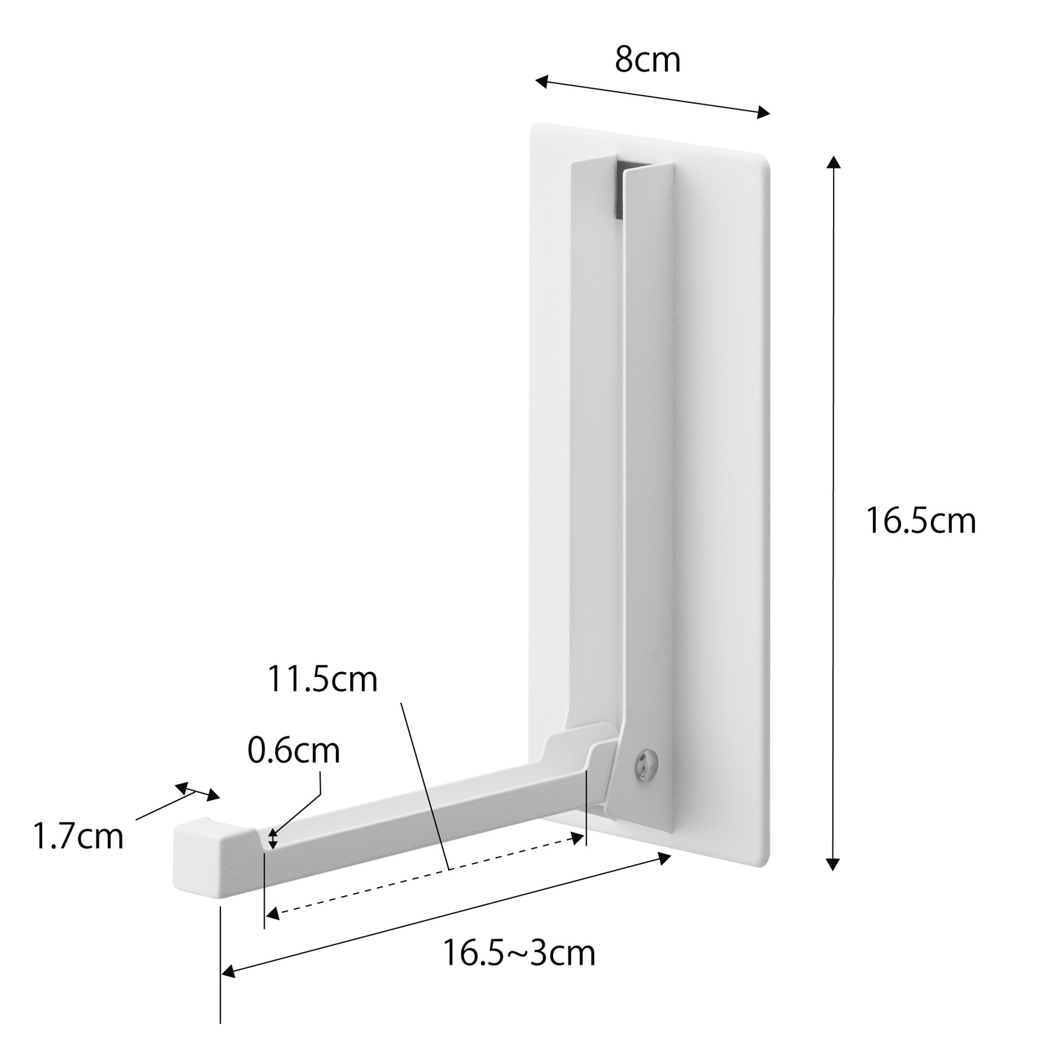 Tower Magnet Folding Hanger Size Spec