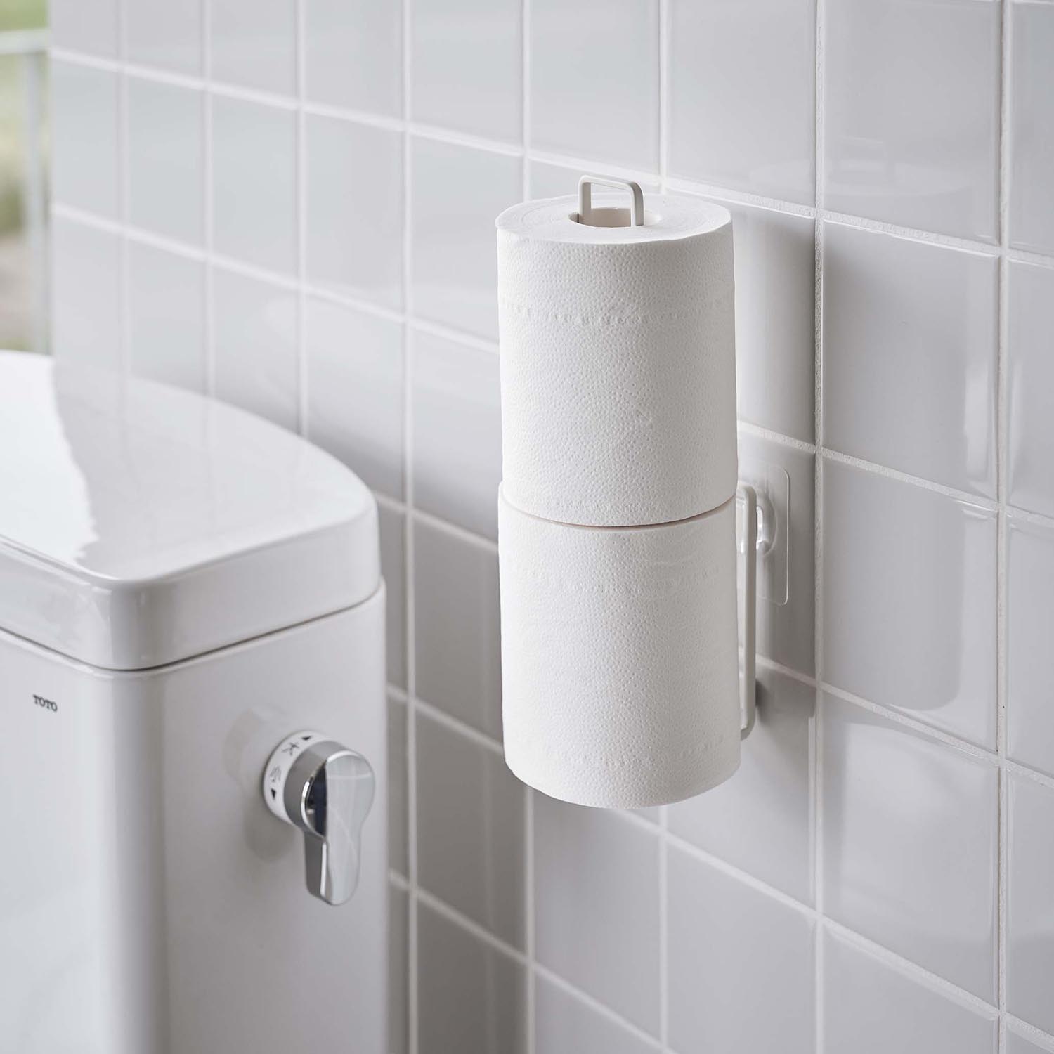 Tower Reusable Adhesive Toilet Paper Holder