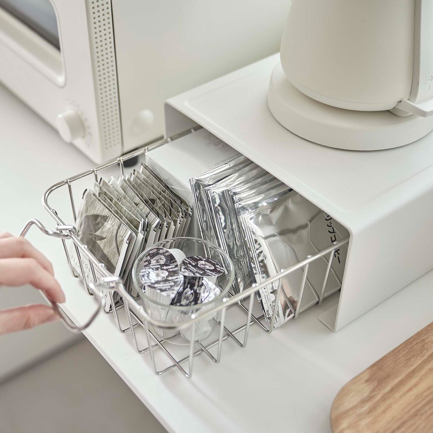 Tower Kitchen Appliance Under-Storage Rack