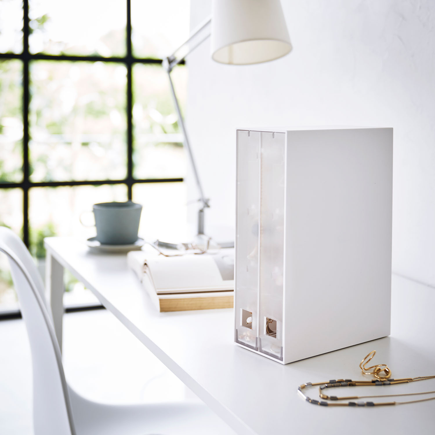 Tower Necklace & Earrings Sliding Drawer Organiser