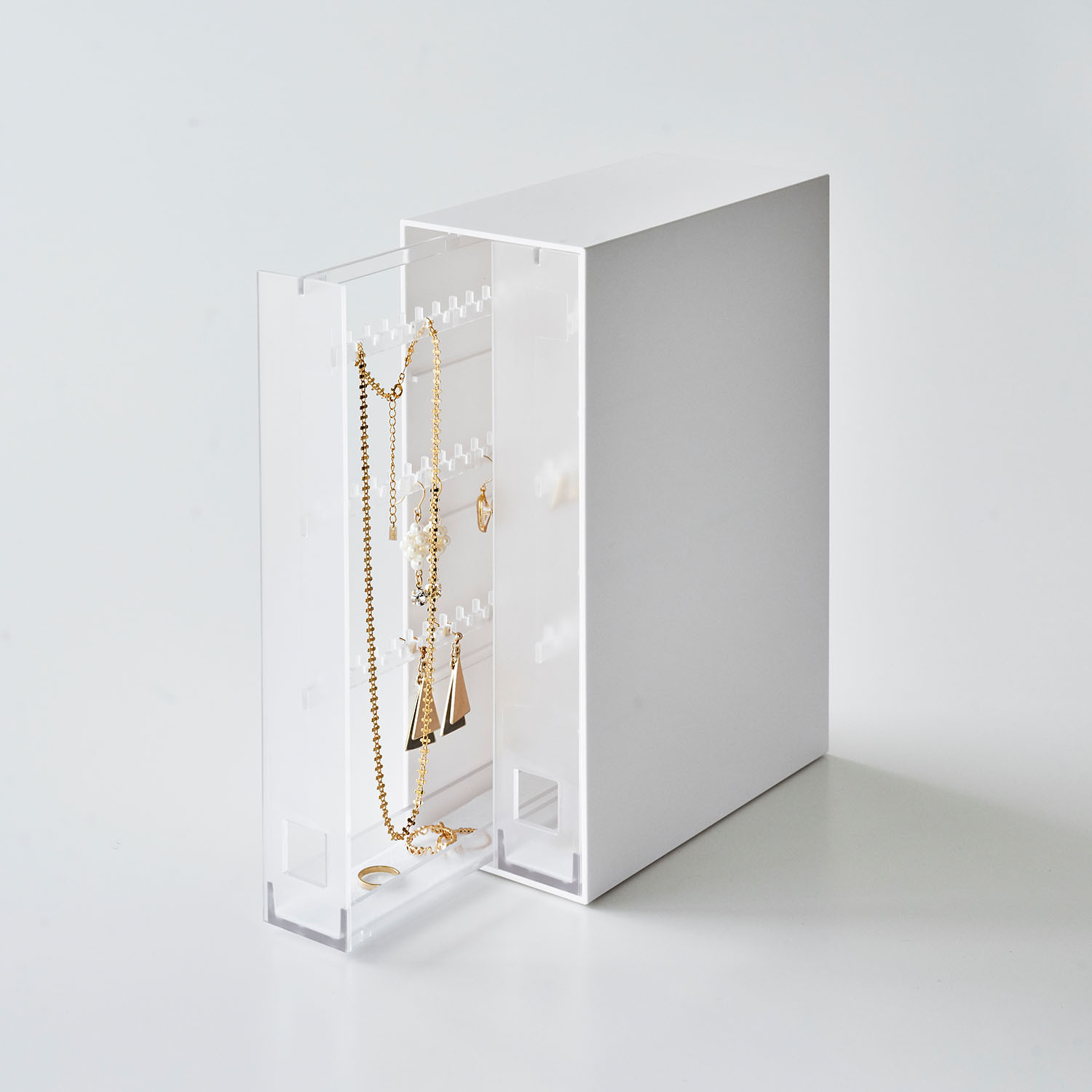 Tower Necklace & Earrings Sliding Drawer Organiser