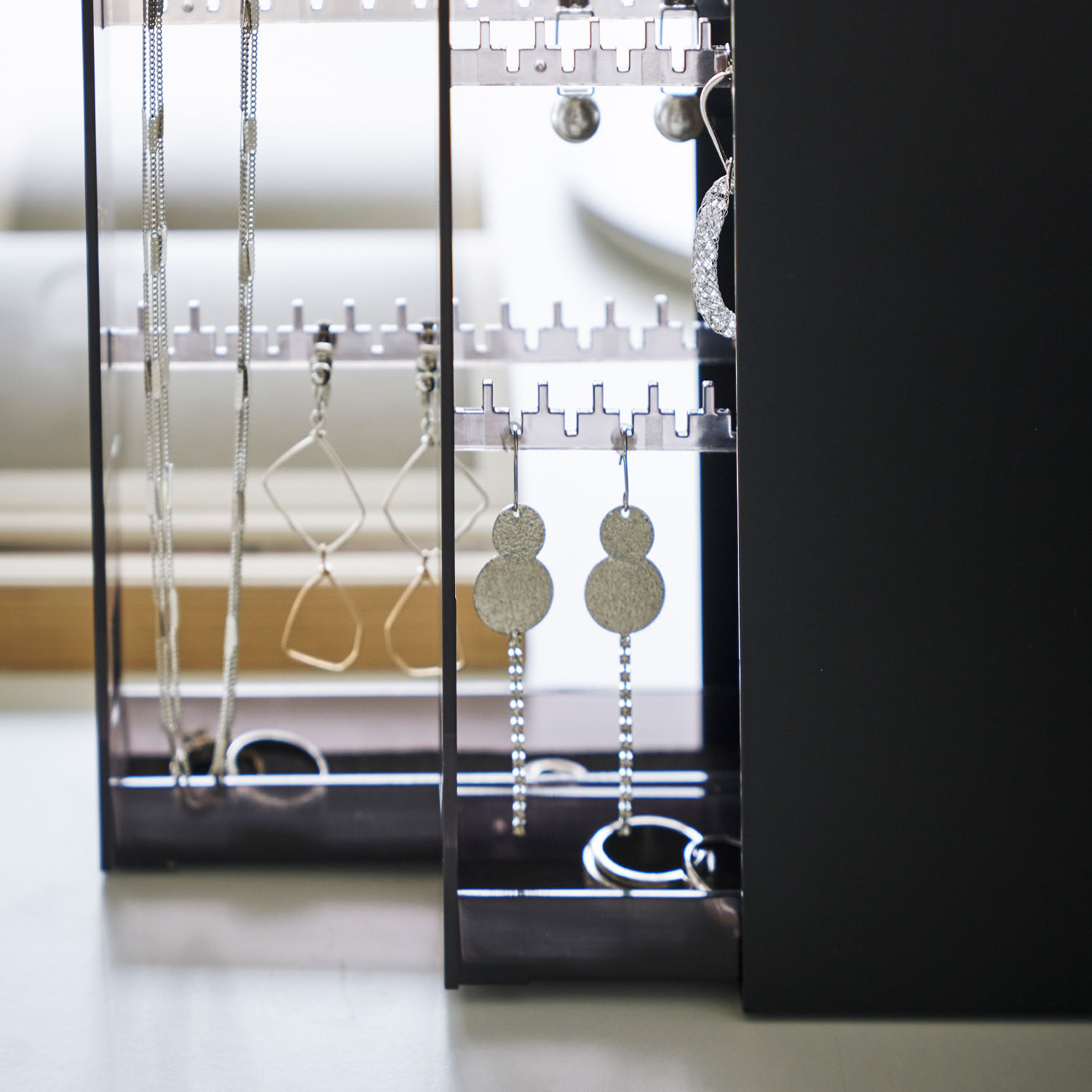 Tower Necklace & Earrings Sliding Drawer Organiser