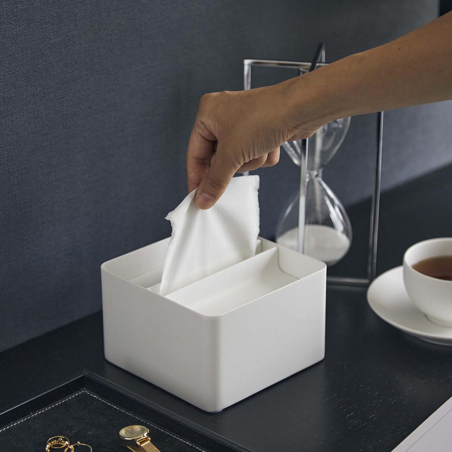 Tower Covered Square Tissue Case