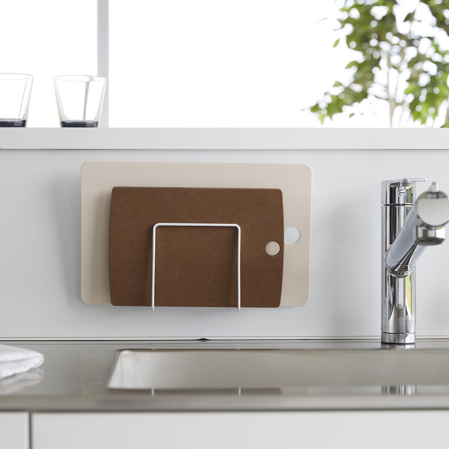 Tower Self-Adhesive Cutting Board Holder