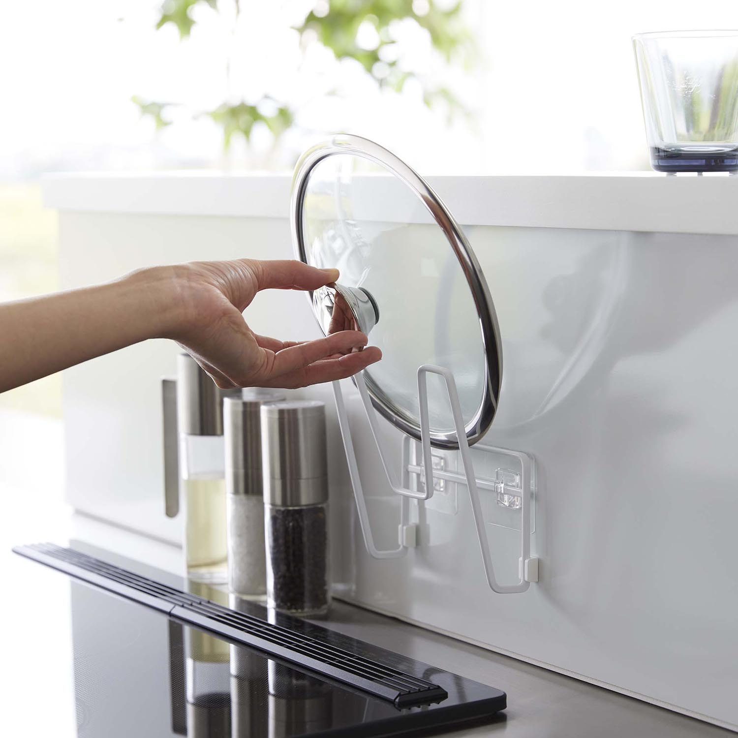 Tower Self-Adhesive Pot Lid Holder