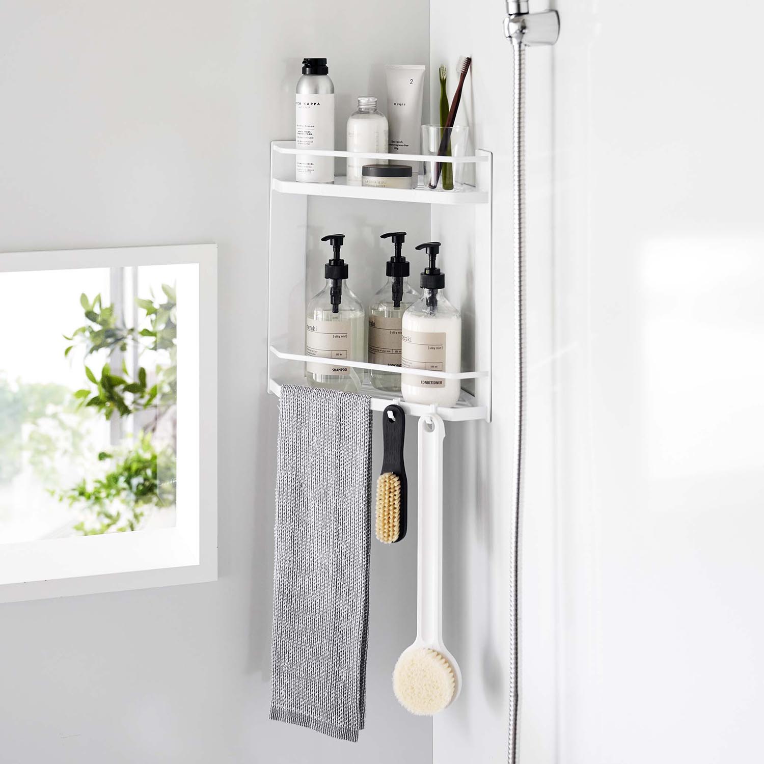 Tower 2-Tier Magnetic Corner Shelf