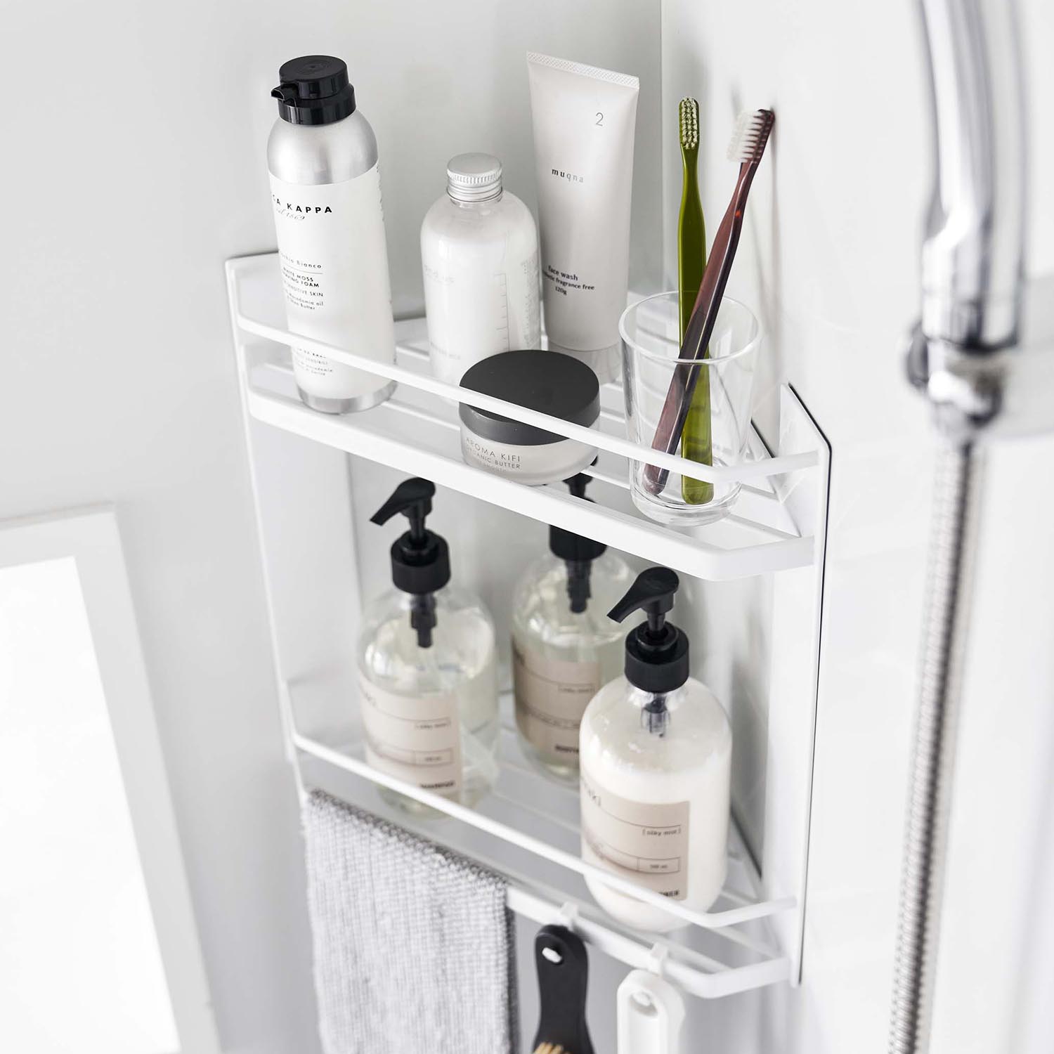 Tower 2-Tier Magnetic Corner Shelf