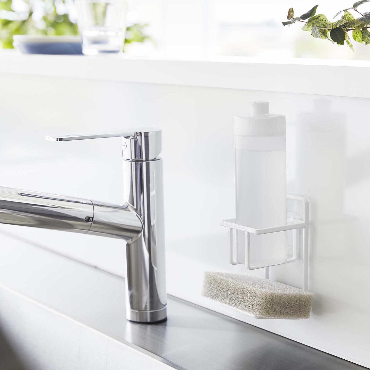 Tower Self-Adhesive Sponge & Bottle Holder