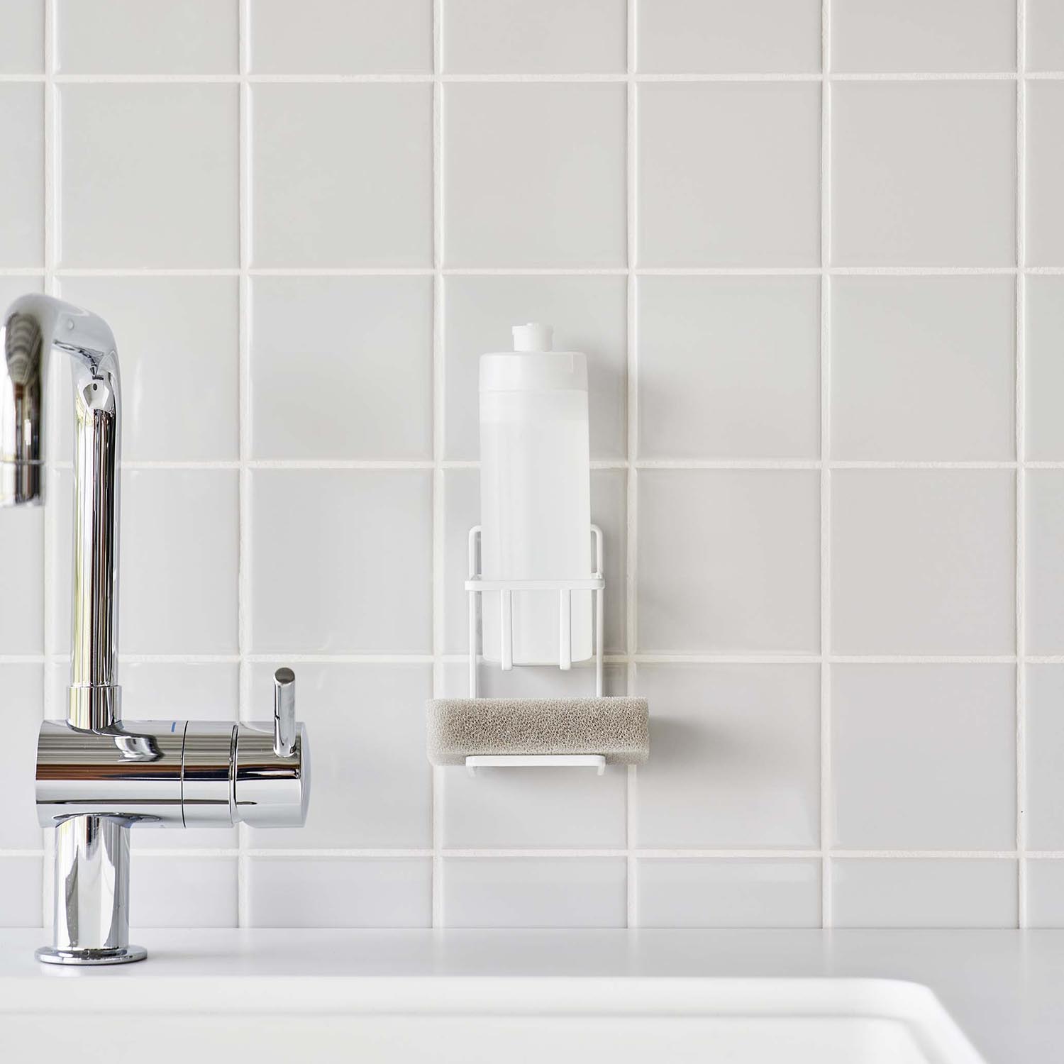 Tower Self-Adhesive Sponge & Bottle Holder