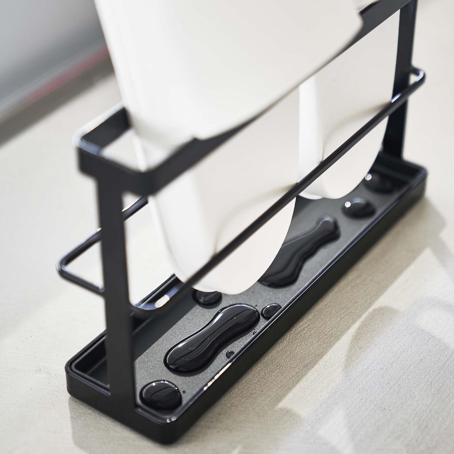 Tower Slipper Rack With Storage Tray