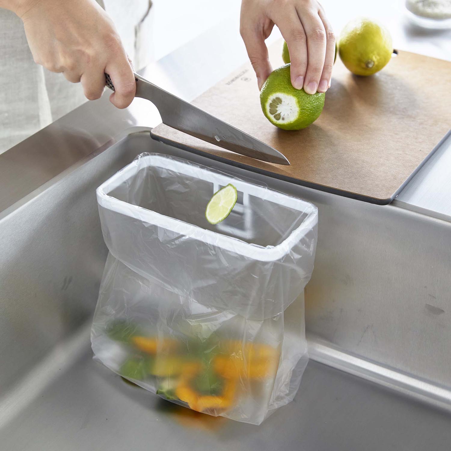 Tower Self-Adhesive Plastic Bag Holder