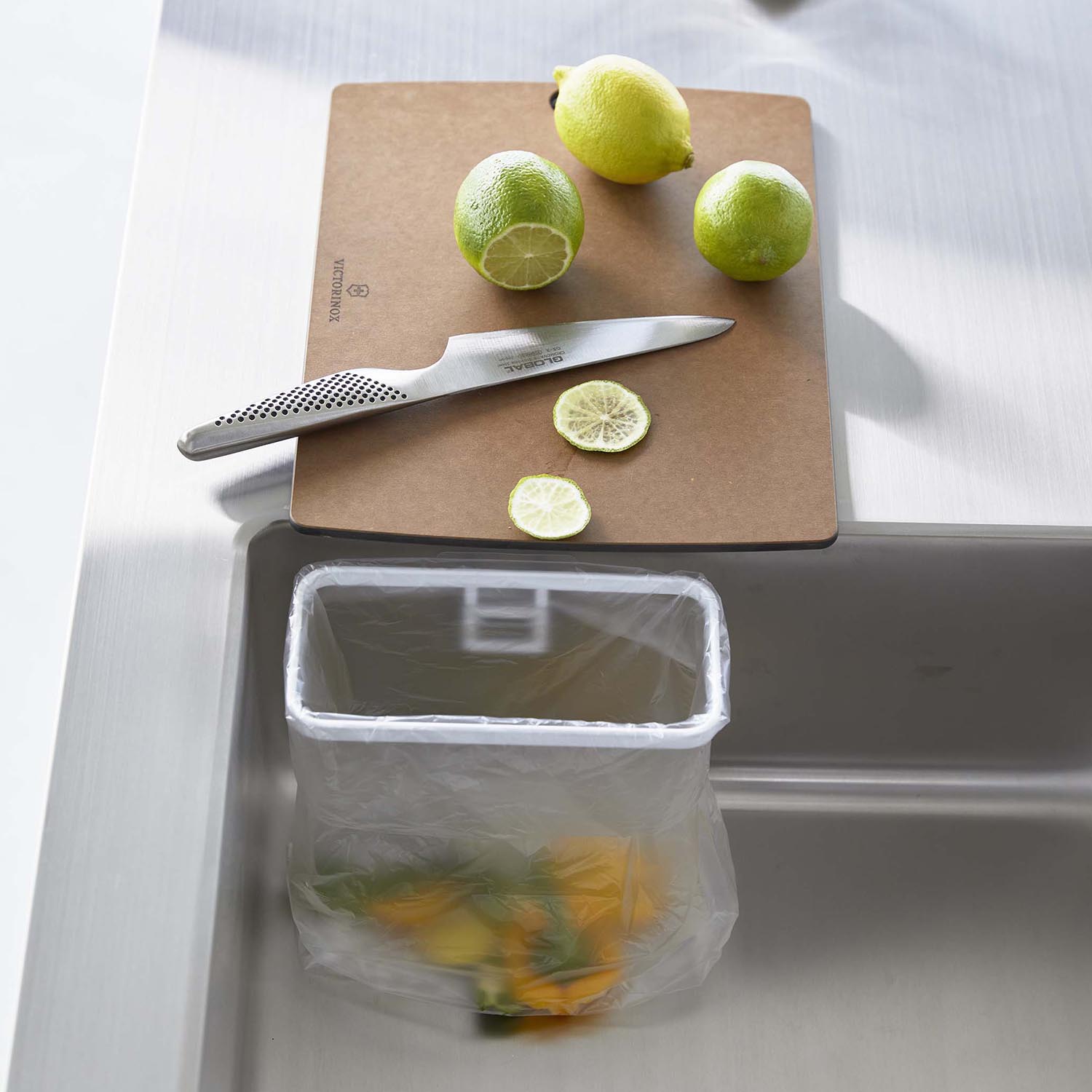 Tower Self-Adhesive Plastic Bag Holder