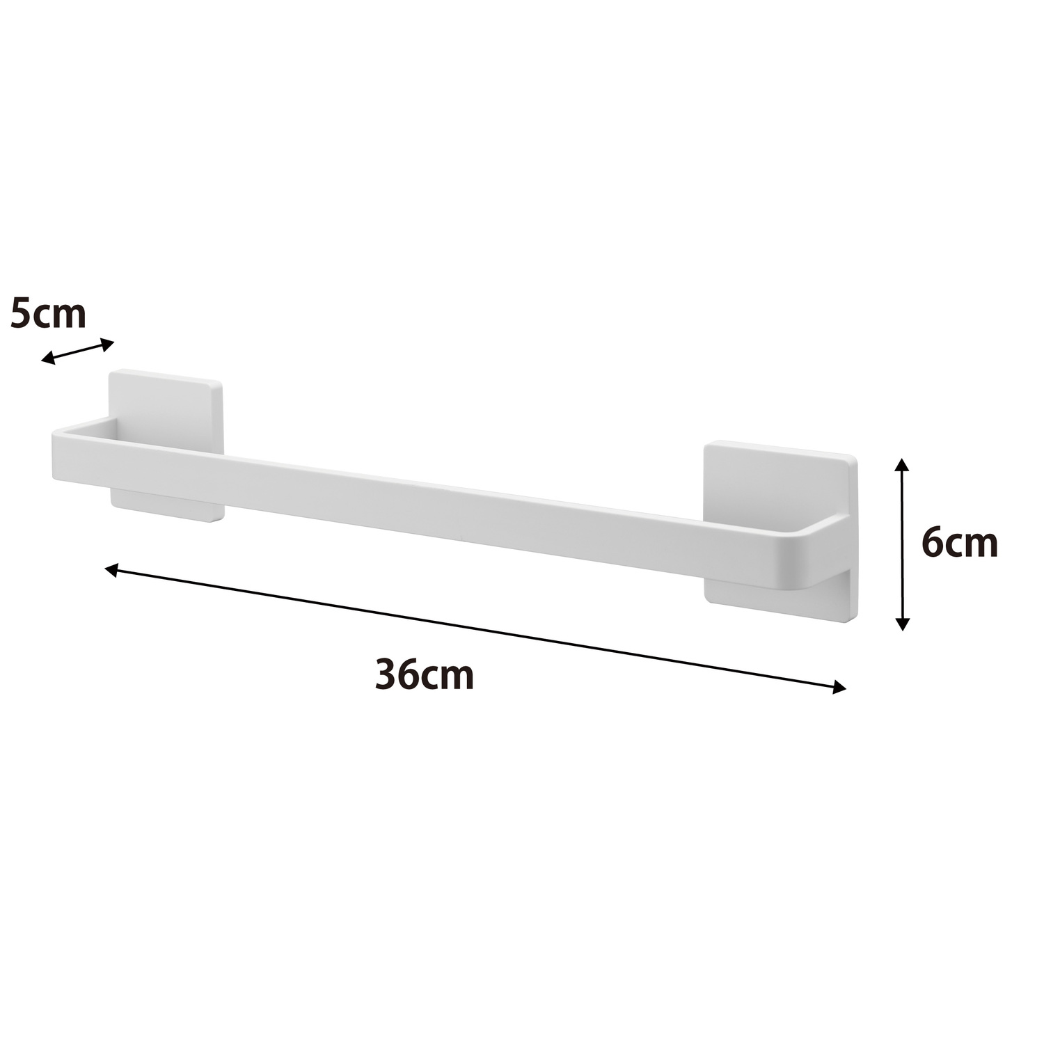 Plate Wall-Mounted Towel Hanger W36 Size Spec