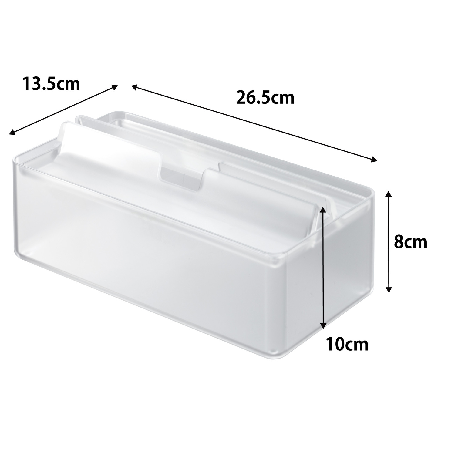 Smart Tissue Case With Tray Lid Size Spec