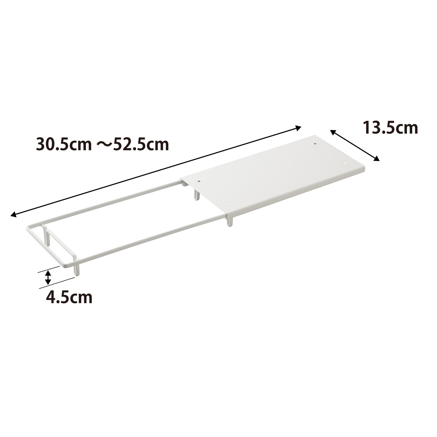 Tower Under-Shelf Plastic Bag Hanger Size Spec