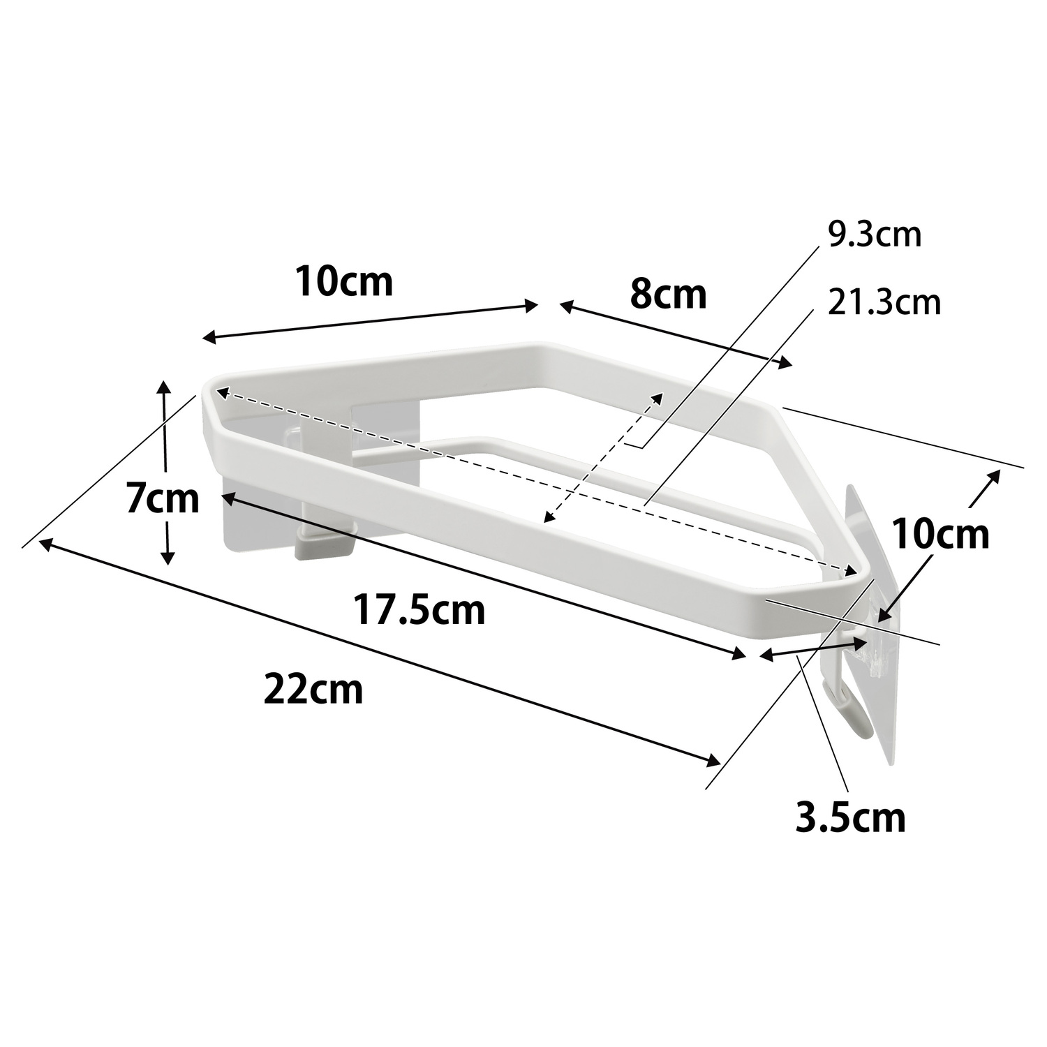 Plate Self-Adhesive Sink Corner Compost Holder Size Spec