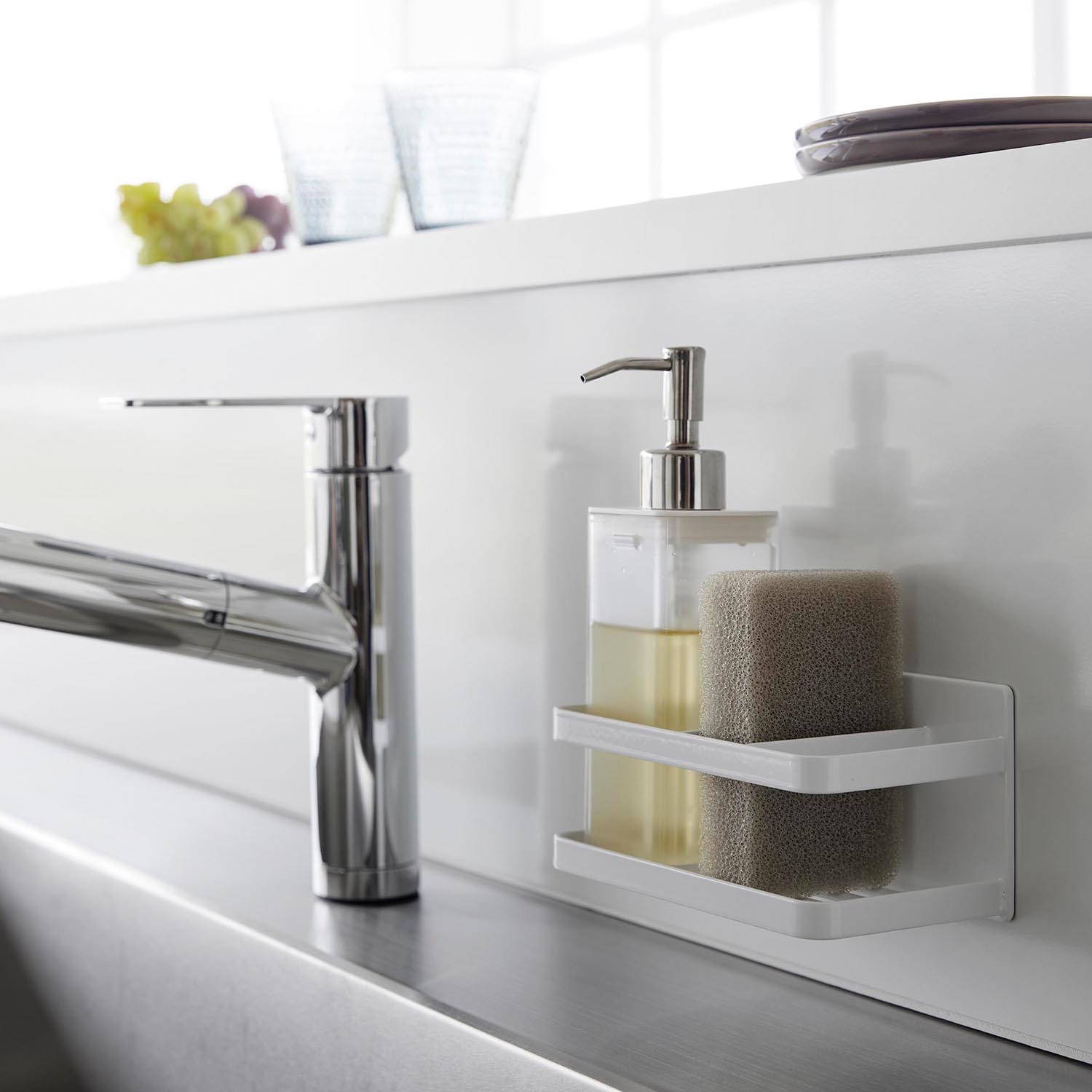 Tower Magnetic Sponge And Dispenser Rack