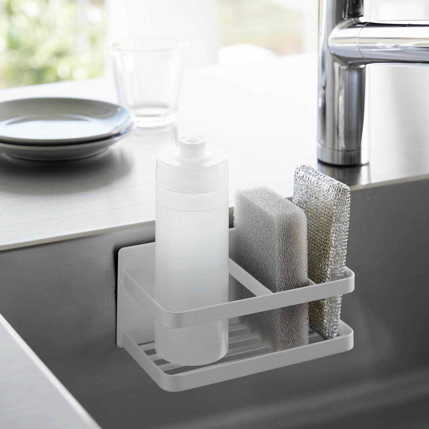 Tower Magnetic Sponge And Dispenser Rack