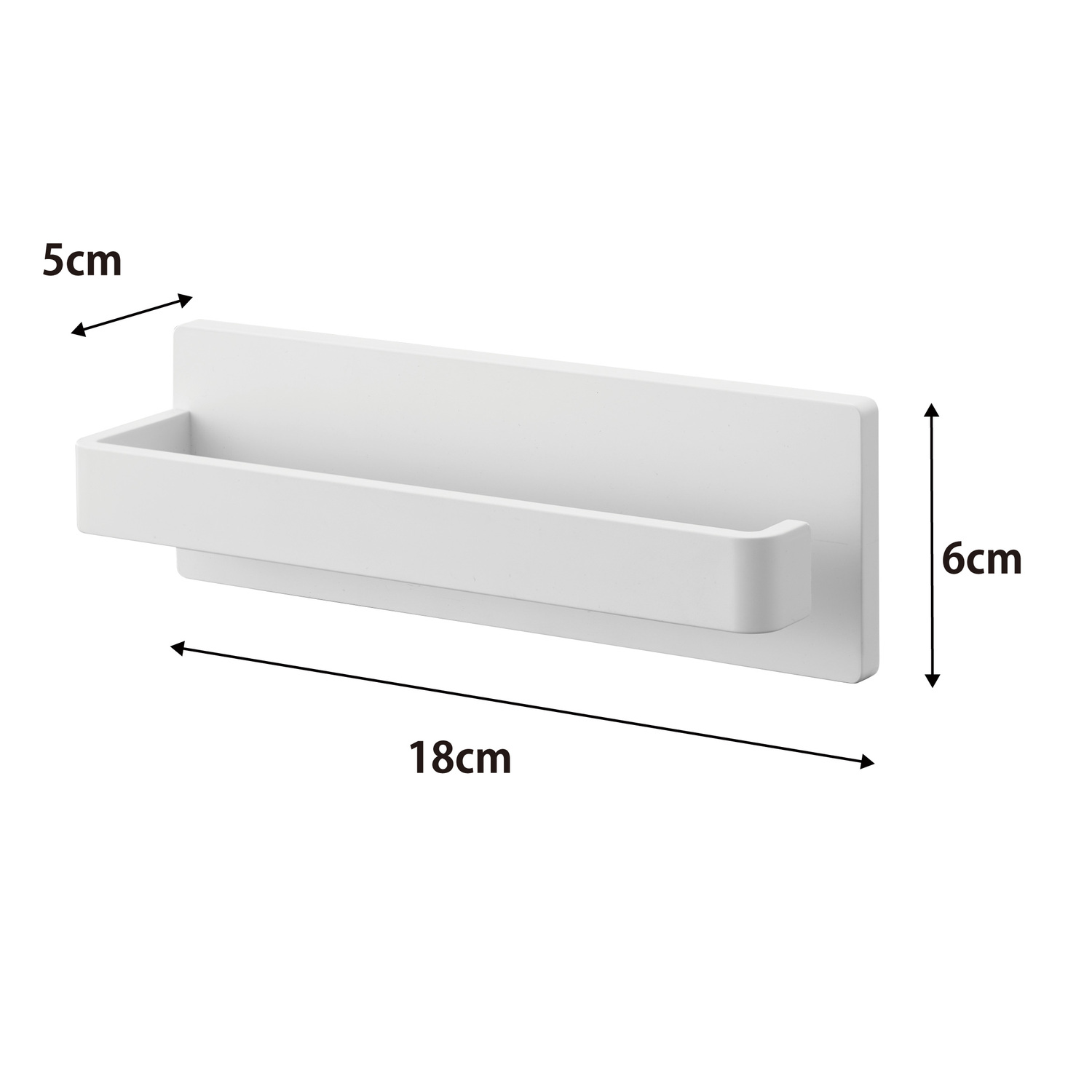 Plate Wall-Mounted Towel Hanger W18 Size Spec