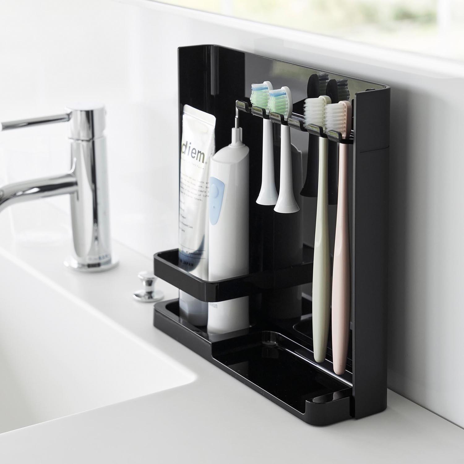 Tower Toothbrush And Toothpaste Stand