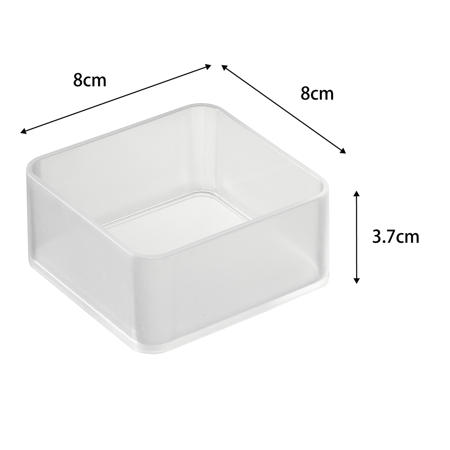 Tower Transparent Stackable Organiser - Small Size Spec