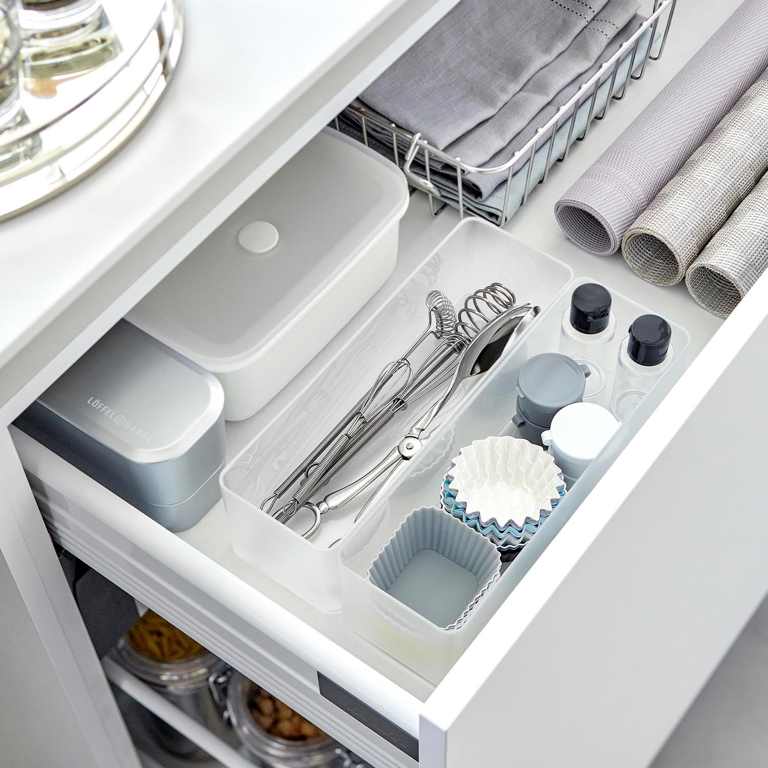 Tower Opaque Stackable Organiser - Deep
