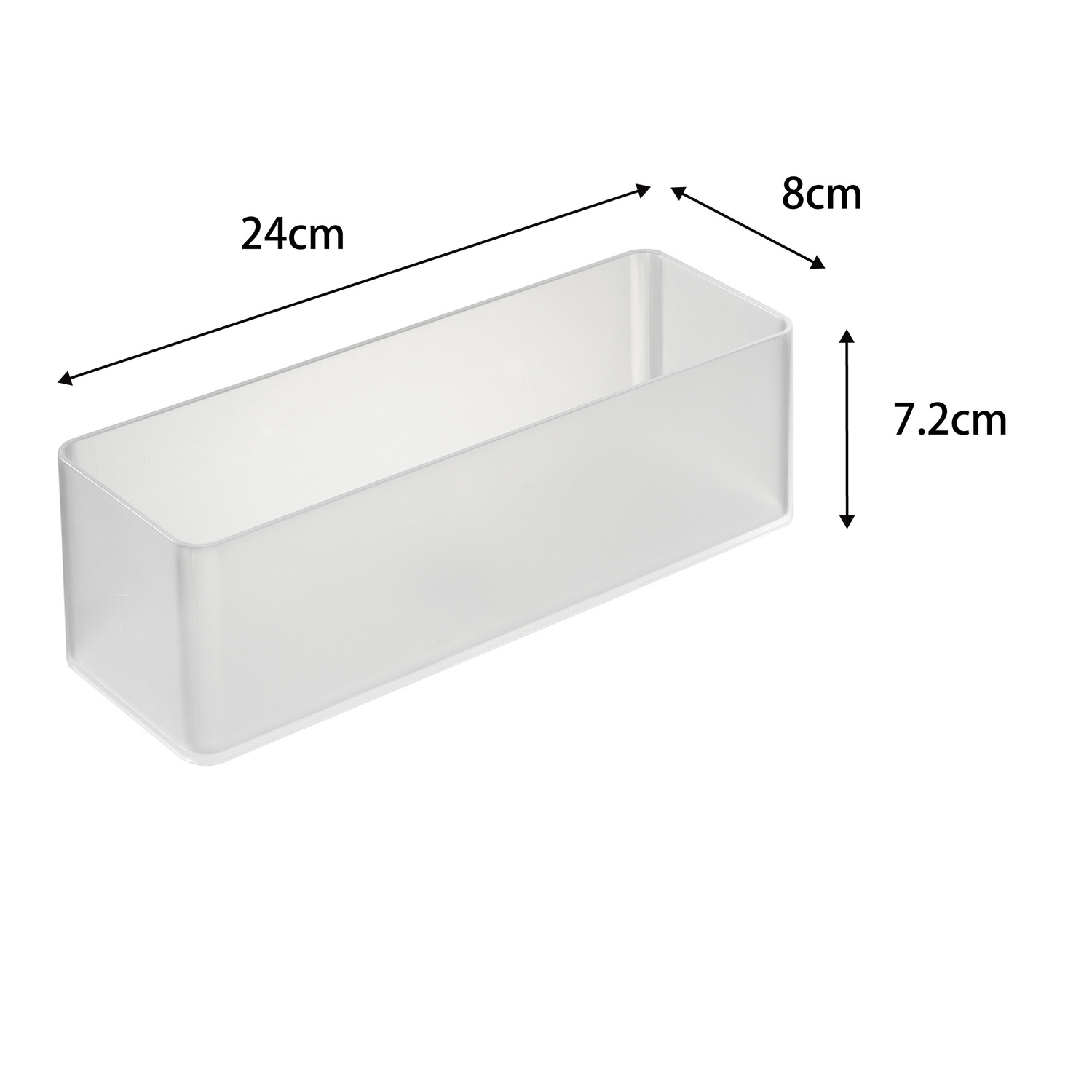 Tower Opaque Stackable Organiser - Deep Size Spec