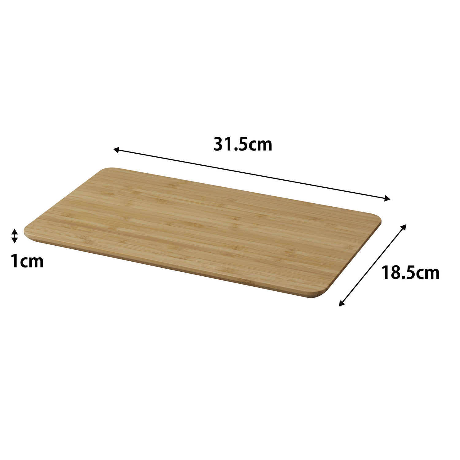 Tosca Bamboo Cutting Board Size Spec