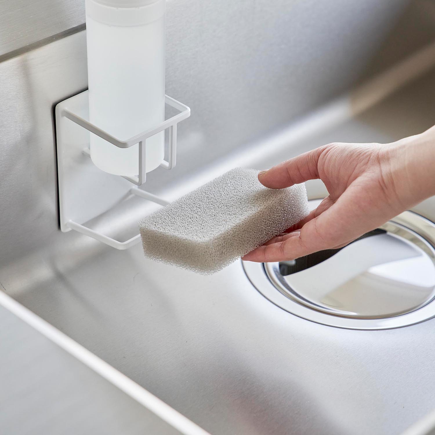 Tower Magnetic Sponge And Dispenser Holder