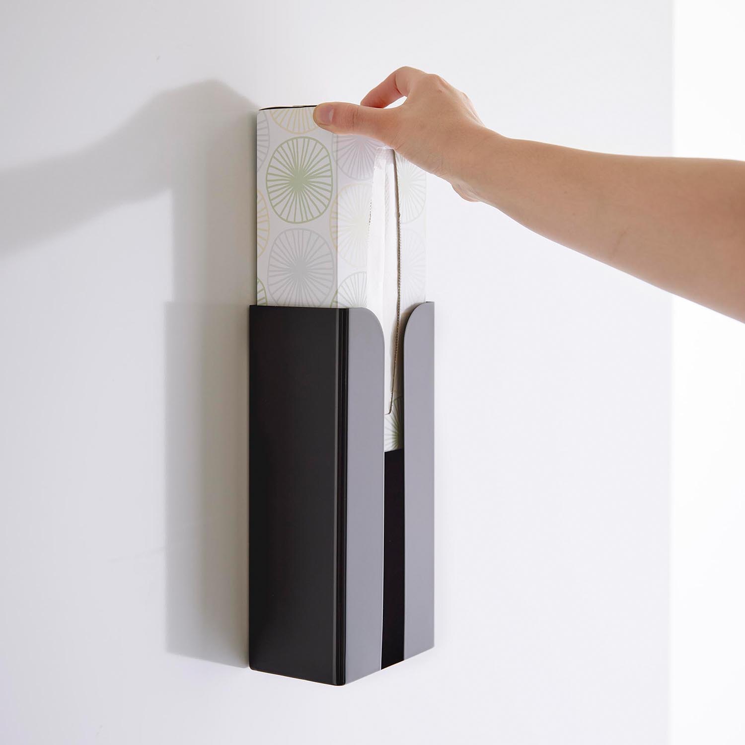 Tower Magnetic Plastic Bag And Paper Towel Holder