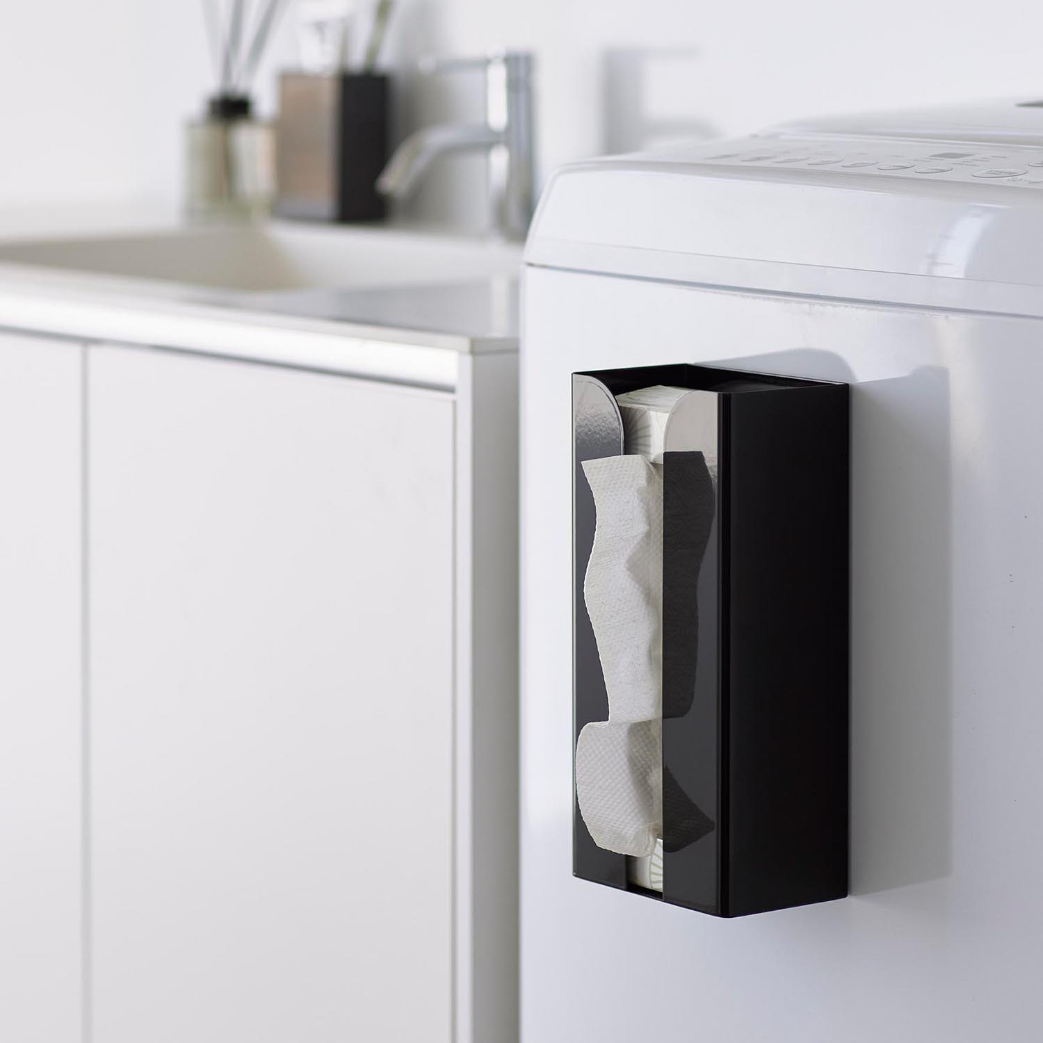 Tower Magnetic Plastic Bag And Paper Towel Holder
