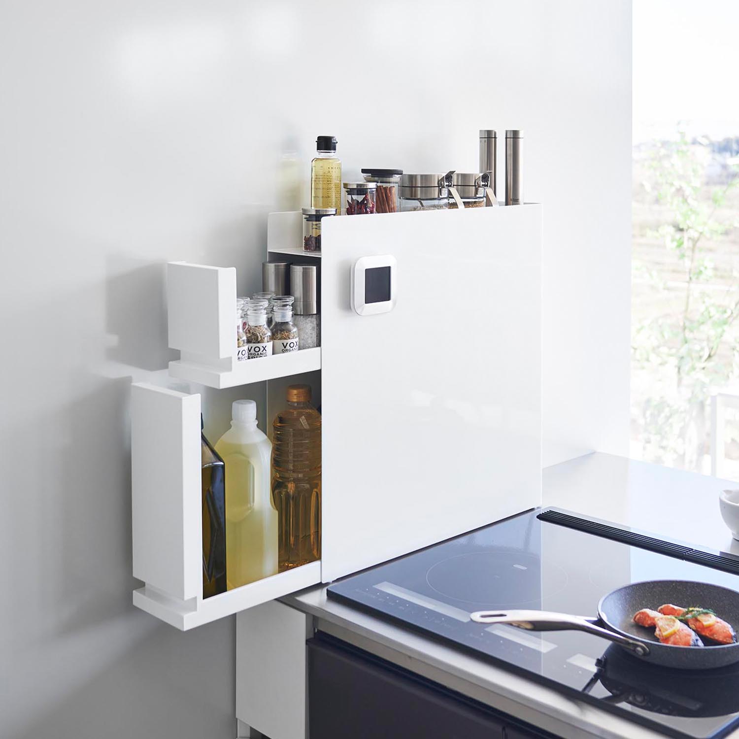 Tower Two-Tier Sliding Drawer Seasoning Rack