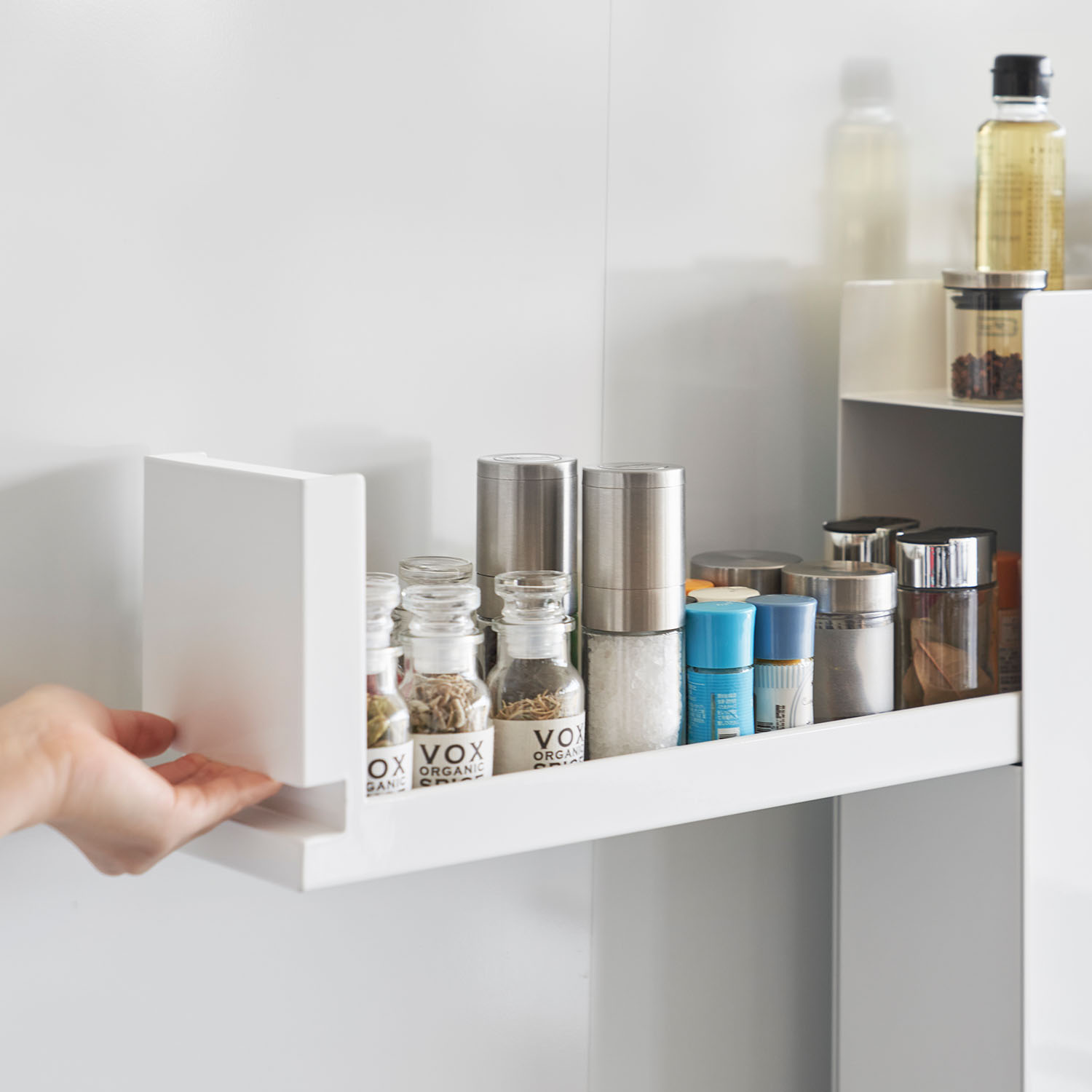 Tower Two-Tier Sliding Drawer Seasoning Rack