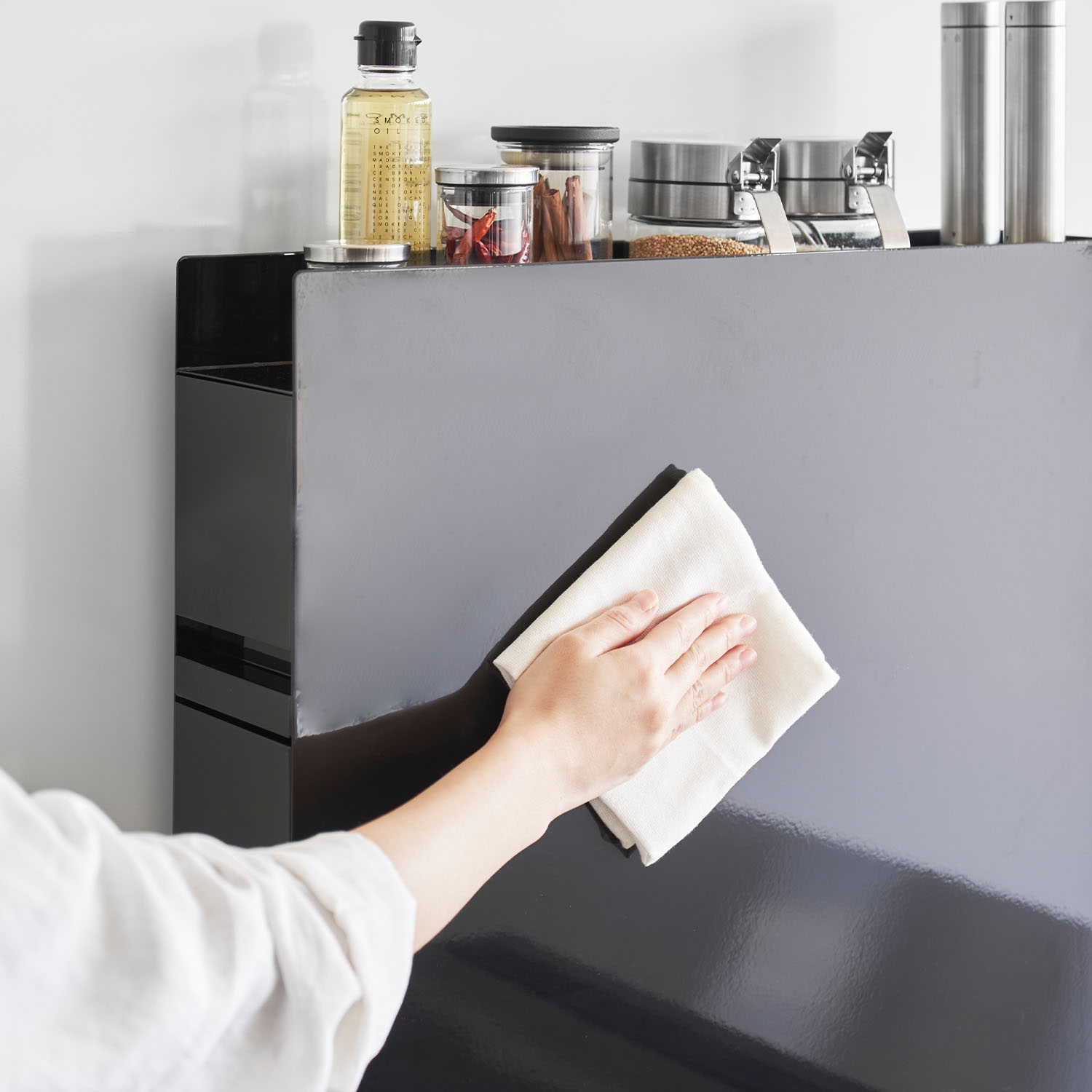 Tower Two-Tier Sliding Drawer Seasoning Rack