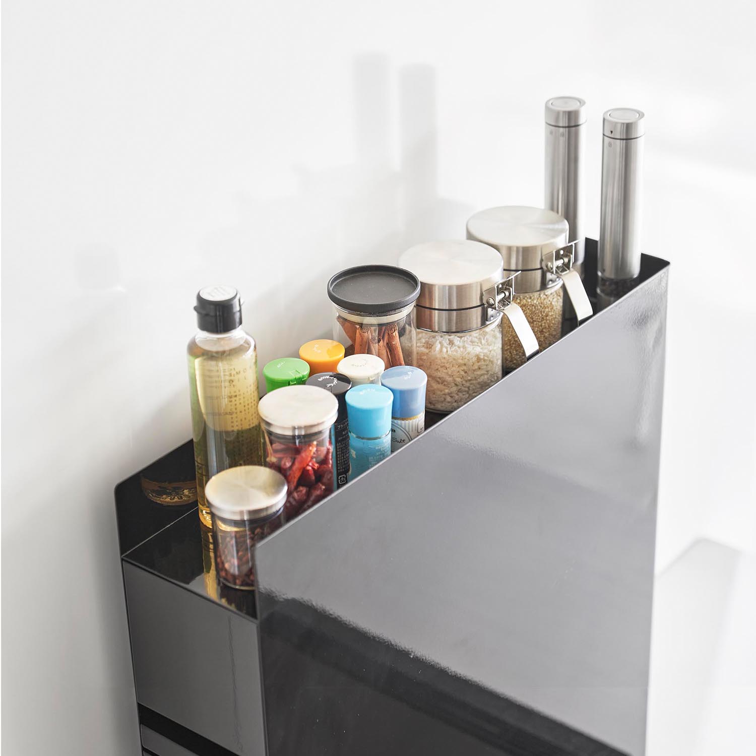 Tower Two-Tier Sliding Drawer Seasoning Rack