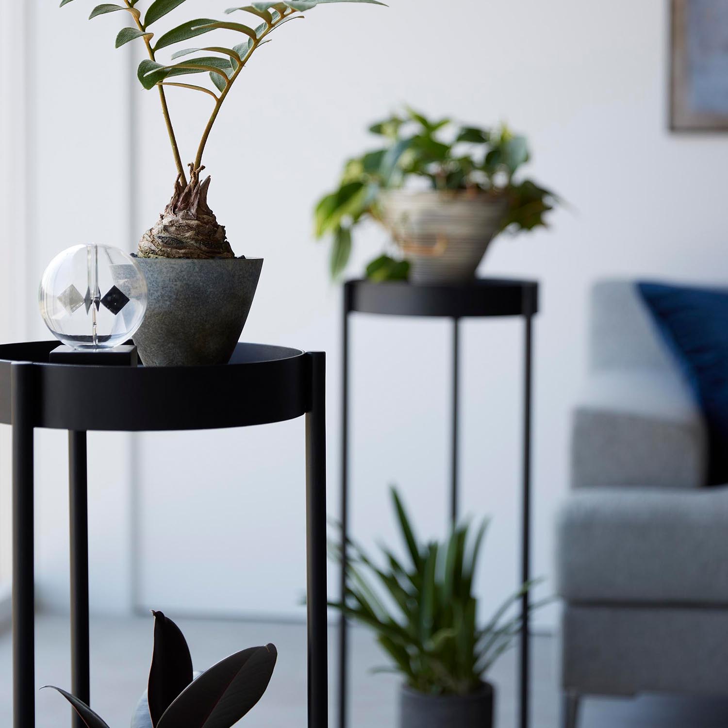 Tower Rolling Two-Tier Plant Stand