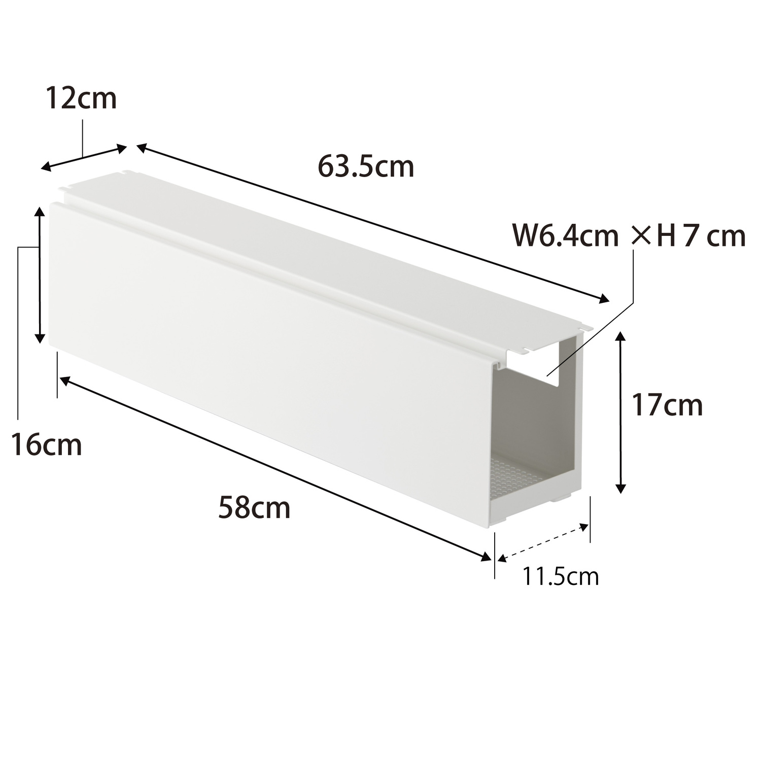 Tower Under-Desk Cable Rack - Long Size Spec