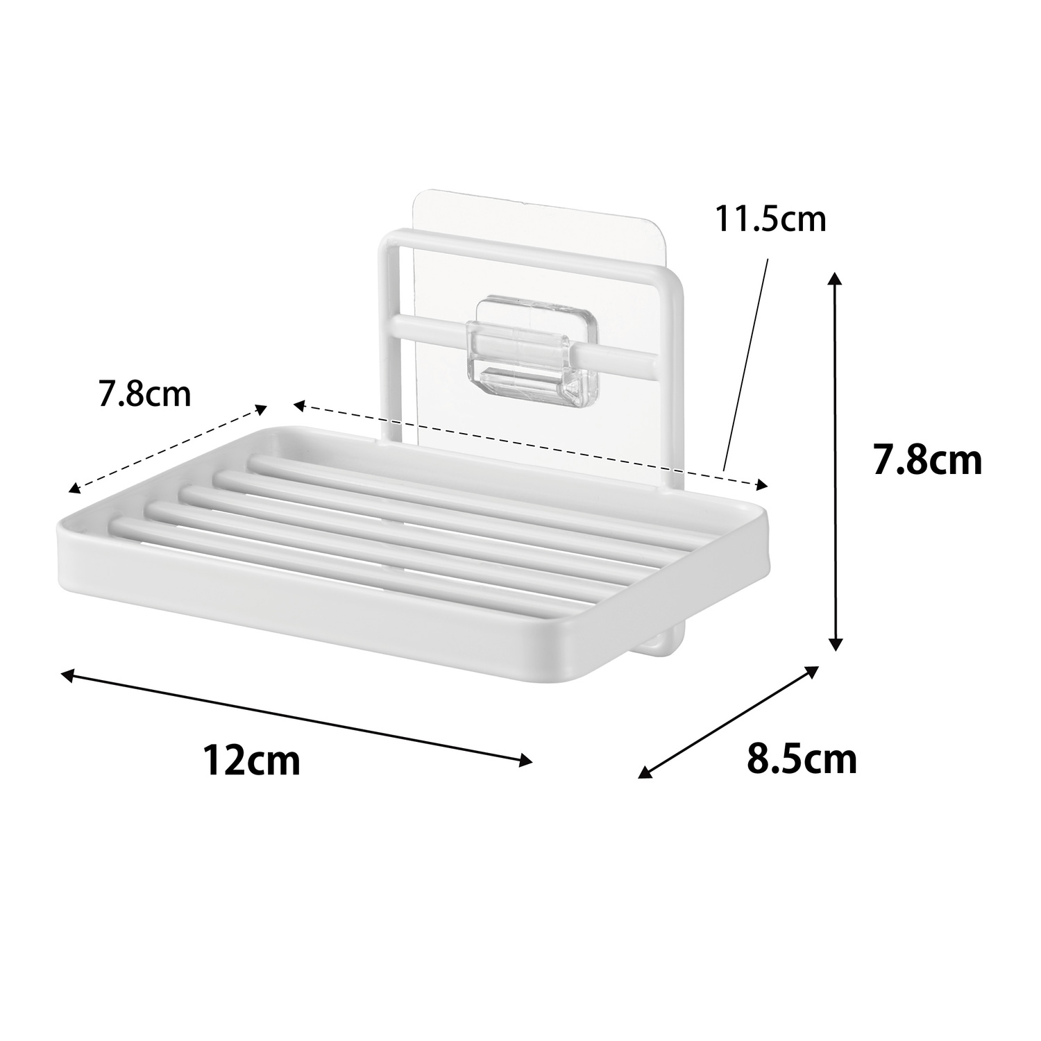 Tower Self-Adhesive Soap Tray Size Spec