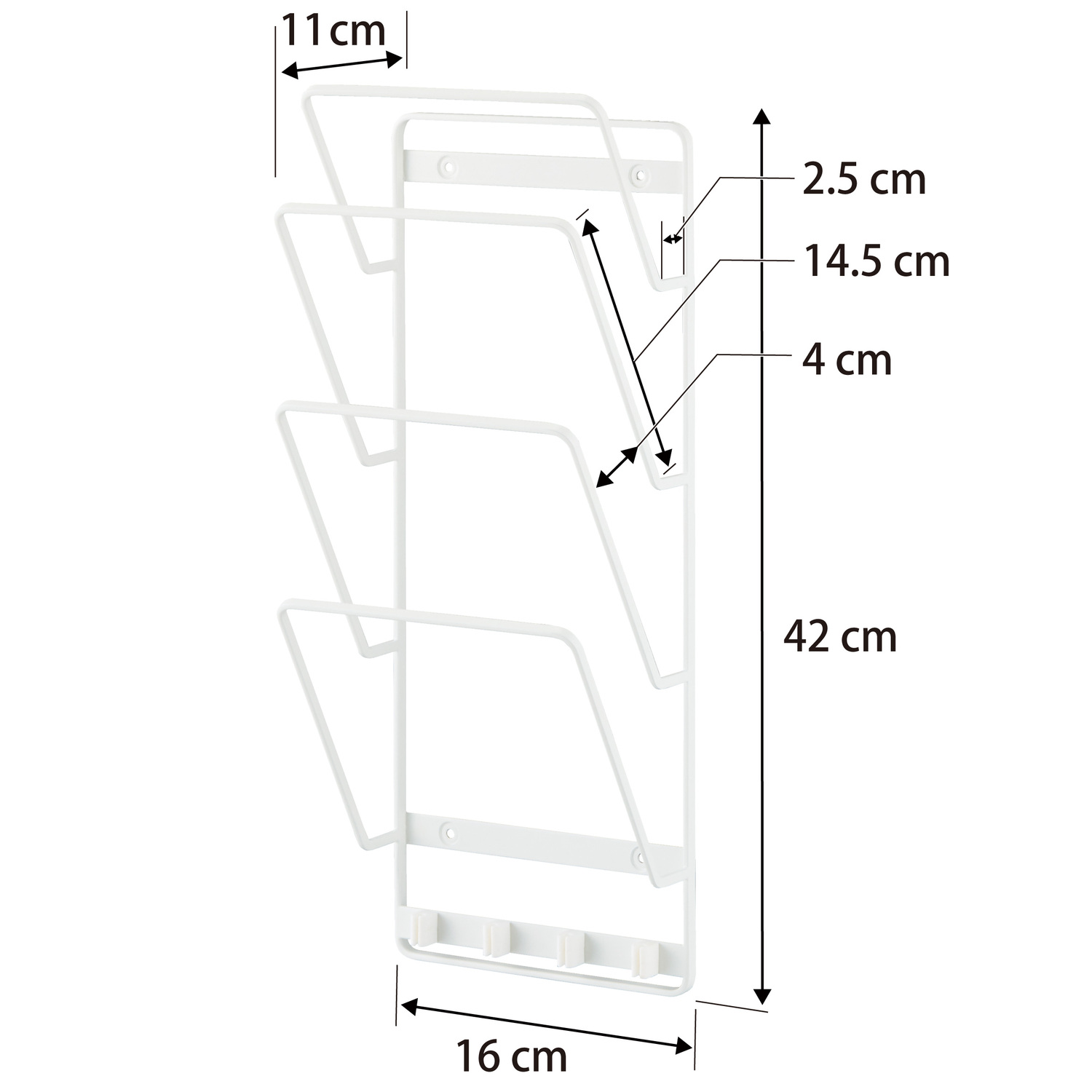 Tower Wall-Mounted Tablet Holder Size Spec