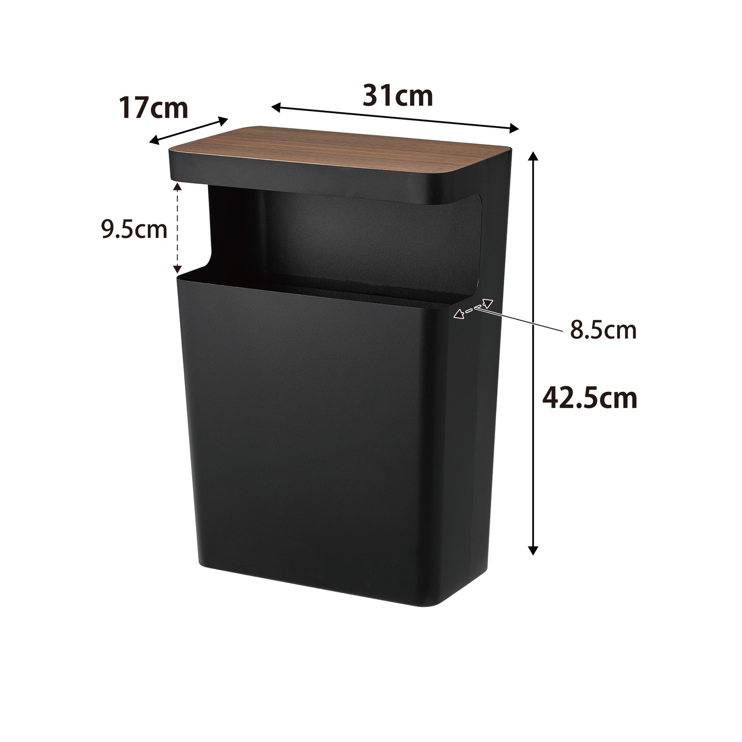 Rin Side Table Rubbish Bin Size Spec