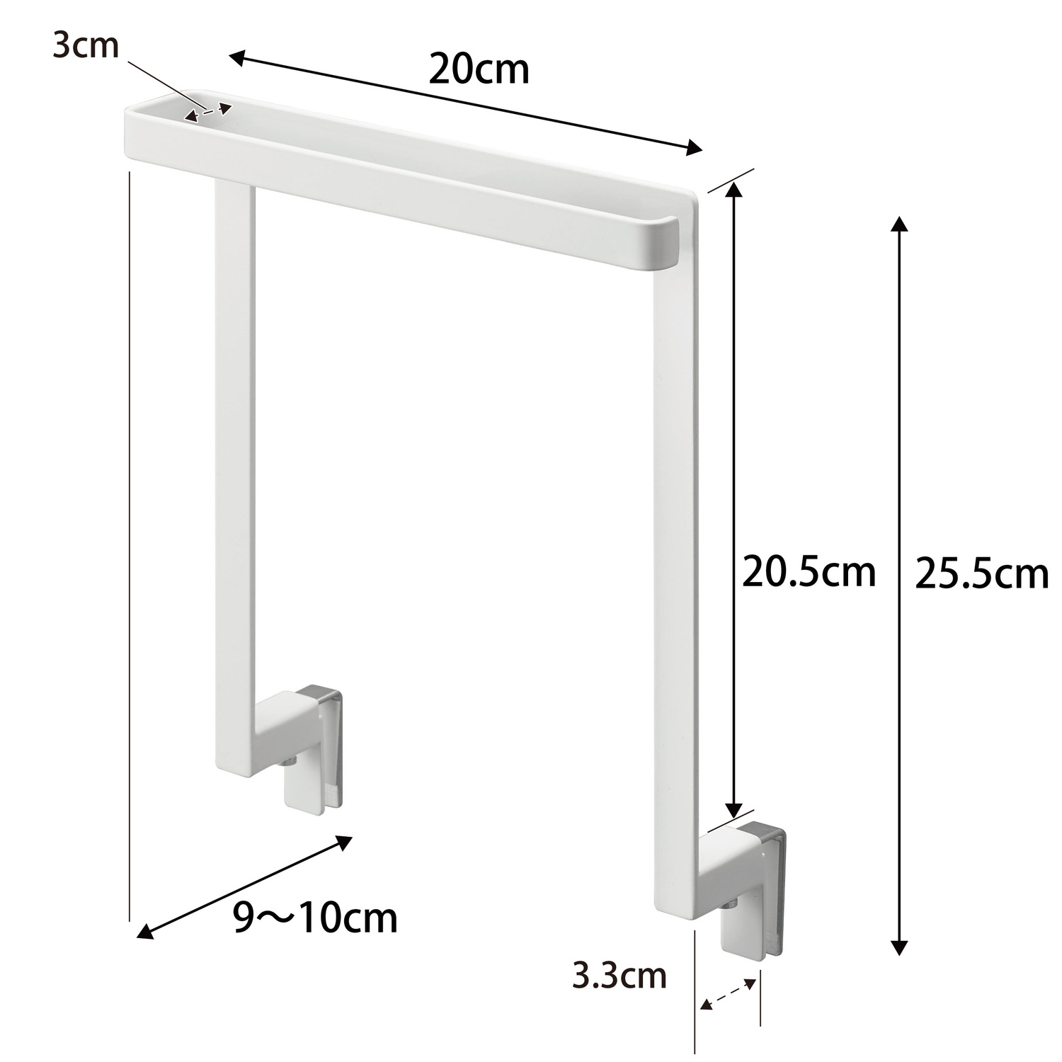 Tower Cabinet Door Towel Hanger Size Spec