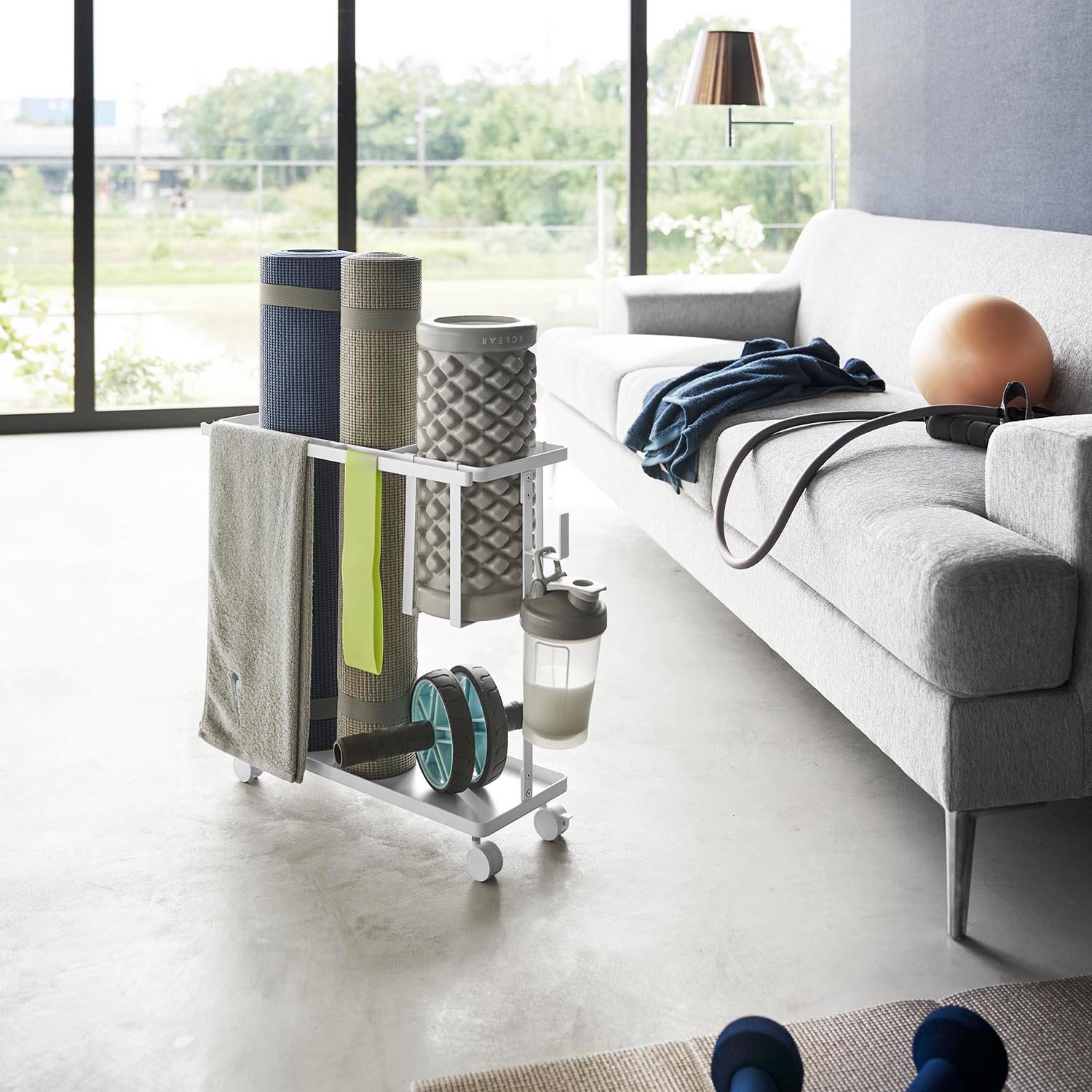 Tower Rolling Fitness Equipment Rack
