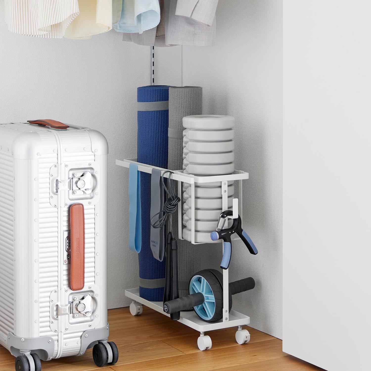 Tower Rolling Fitness Equipment Rack